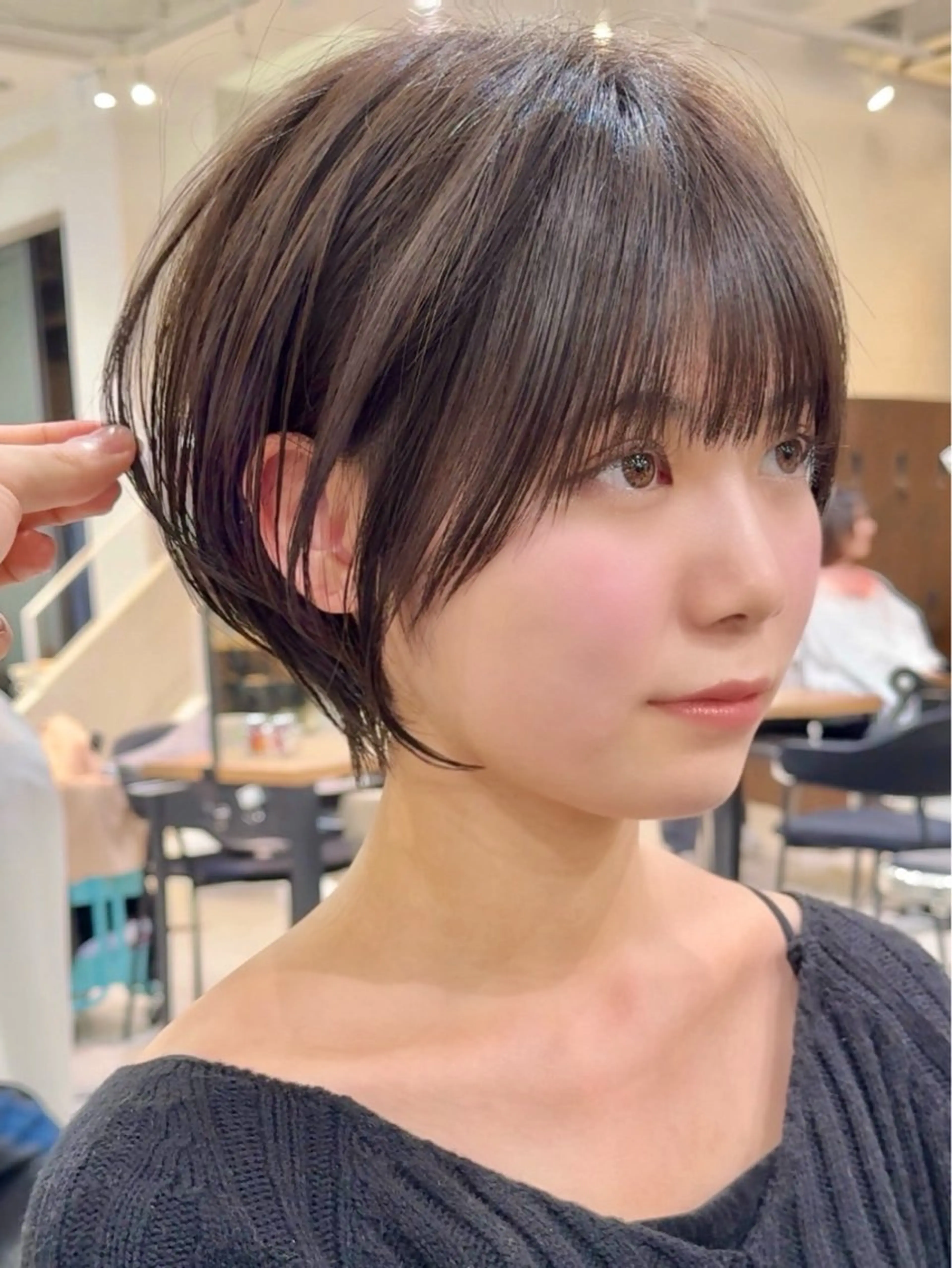 ショート 似合わせカット/透明 感カラー/まりん🎀のヘアスタイル