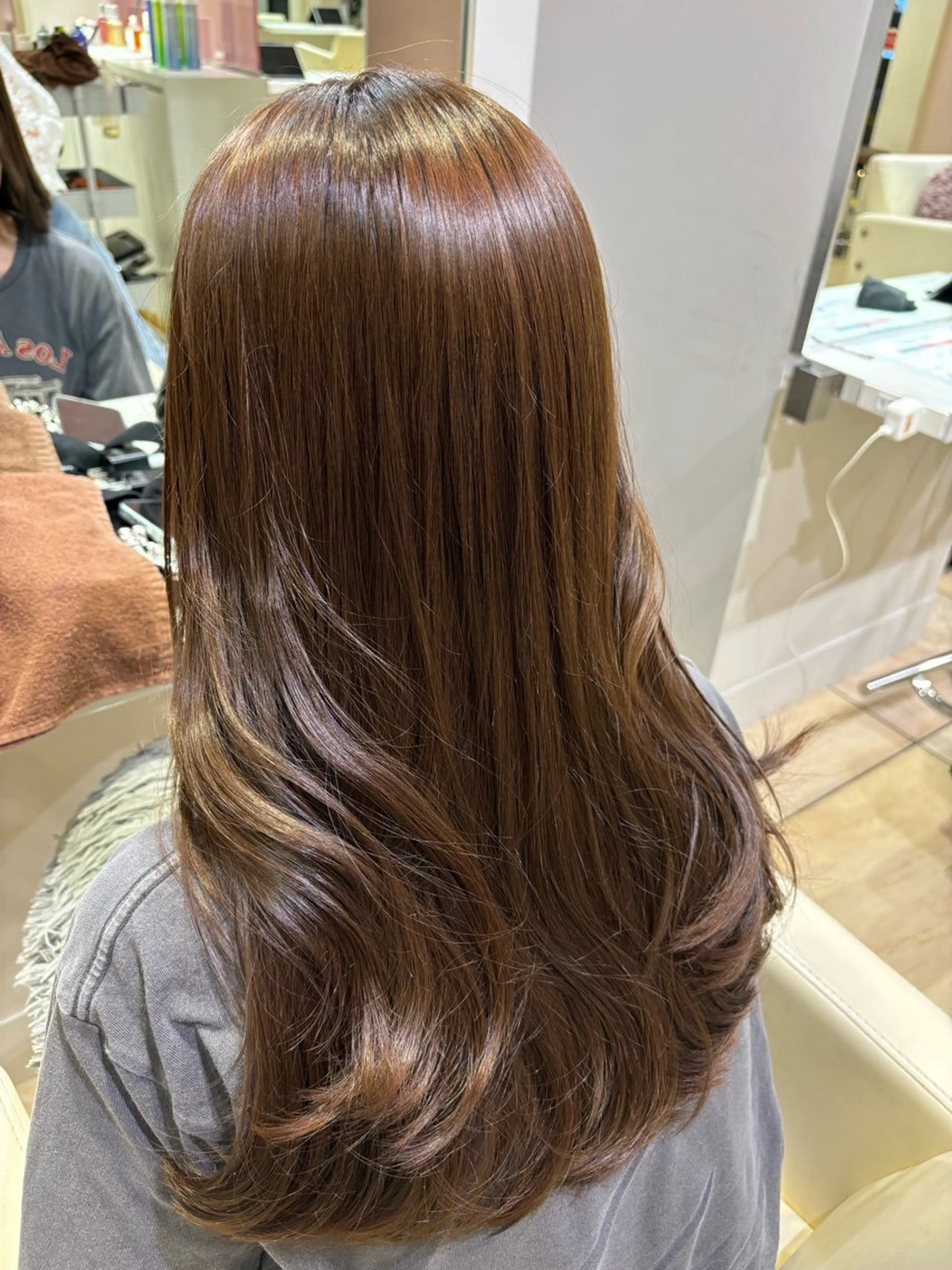 ロング カラー アッシュ ヘアカラー トリートメント 暖色カラー/ NOA.⋆𝜗𝜚のヘアスタイル