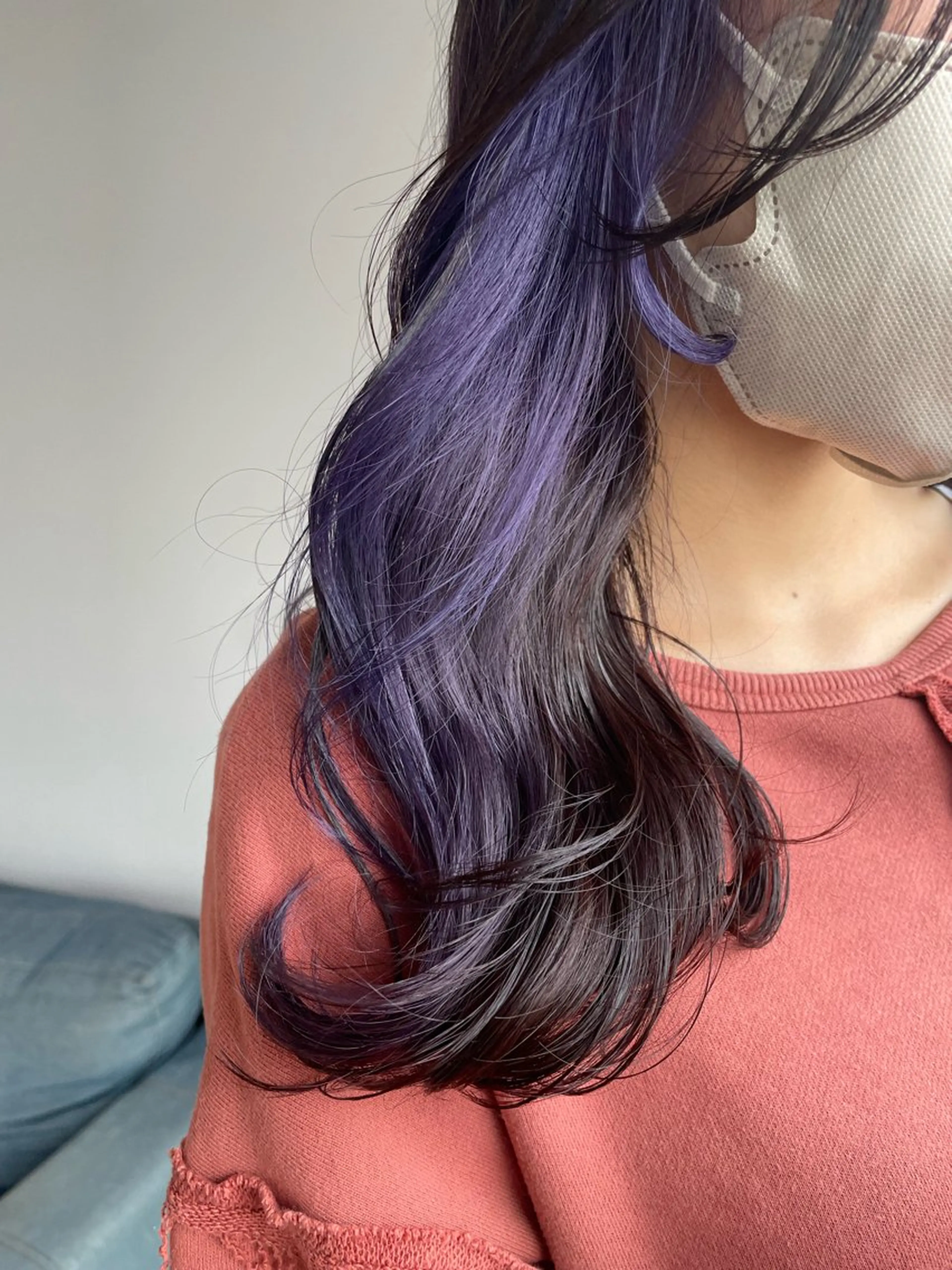 セミロング カラー ヘアアレンジ 透明感カラー/推しカ ラー☁️JURAのヘアスタイル