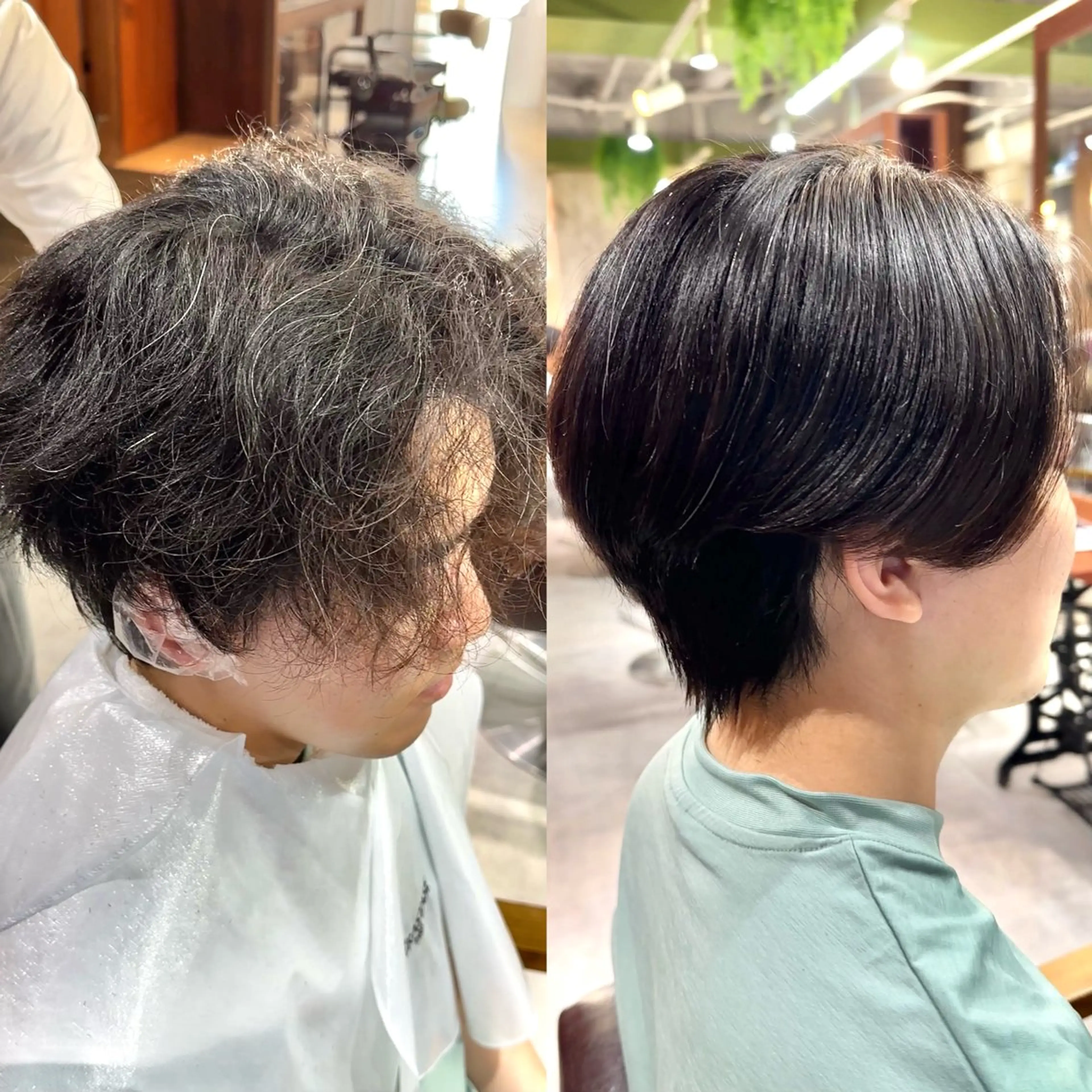 メンズカット＆曲がる縮毛矯正の写真