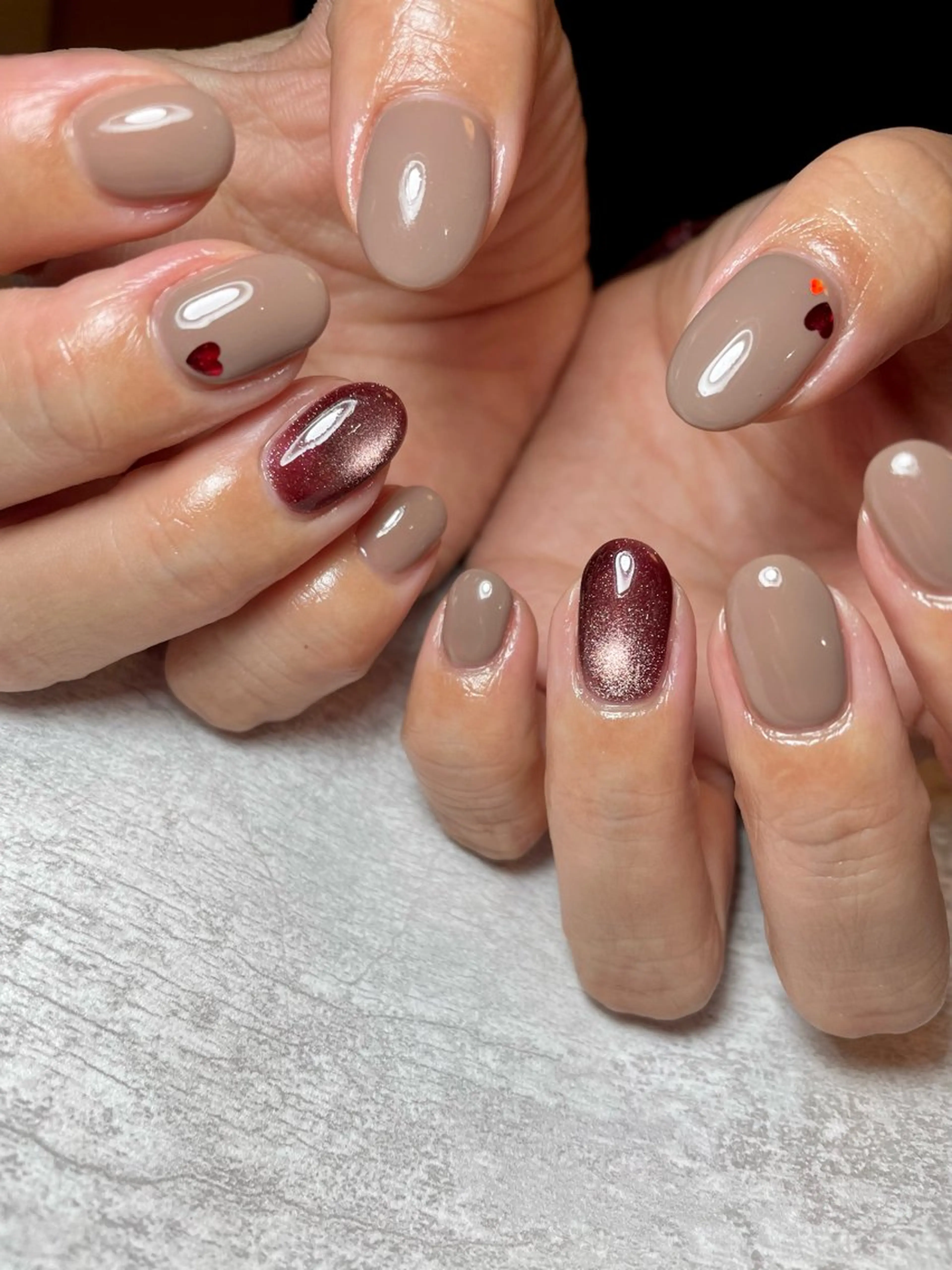 ネイル ハート マグネットネイル 持ち込み BEAUTY GARDEN 【nail salon unseul】所属・nana .のネイルデザイン