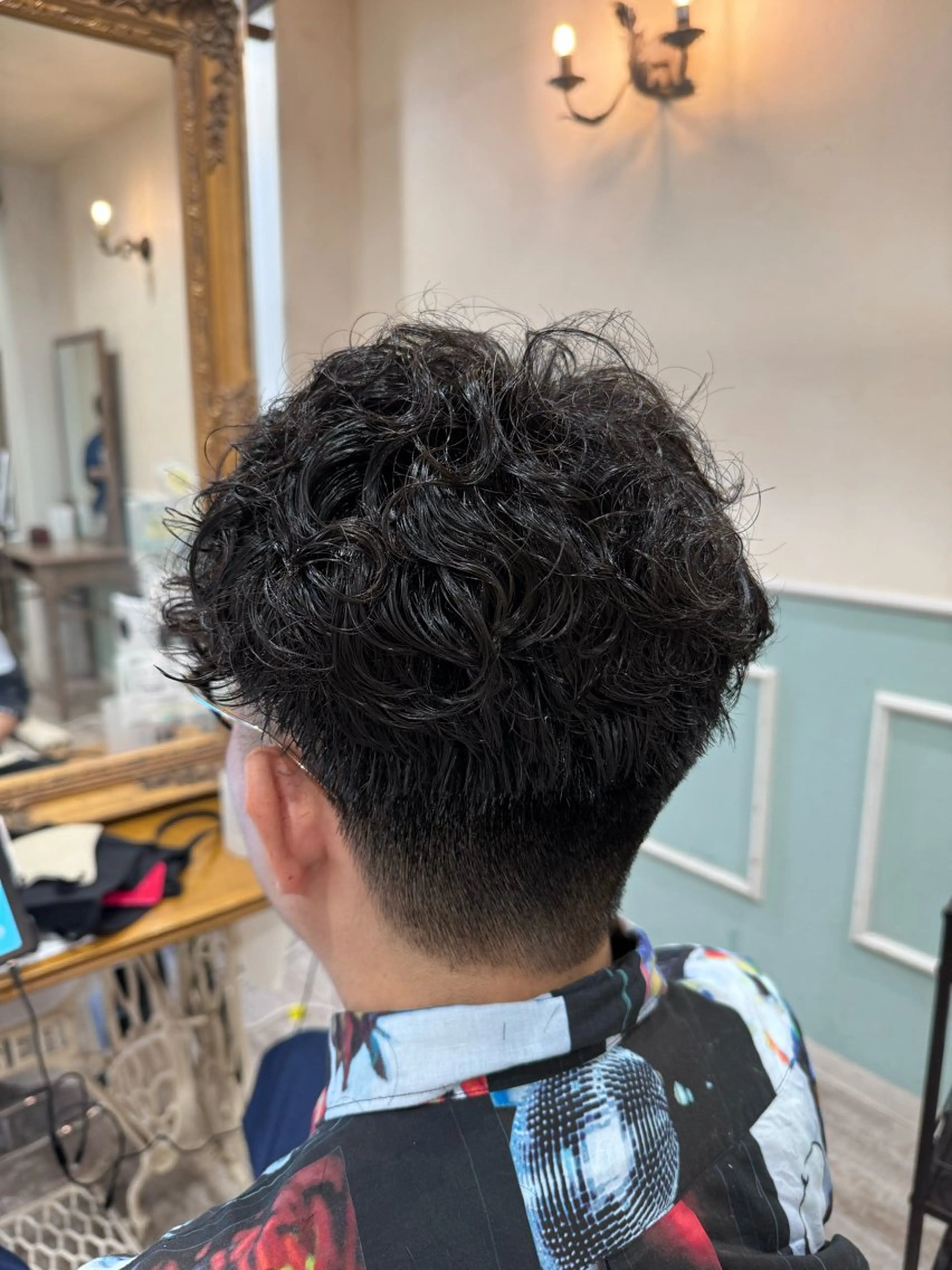 パーマ メンズ メンズパーマ 刈り上げ カット パーマ トリートメント noble店長 松本　拓也▶◀*.のヘアスタイル