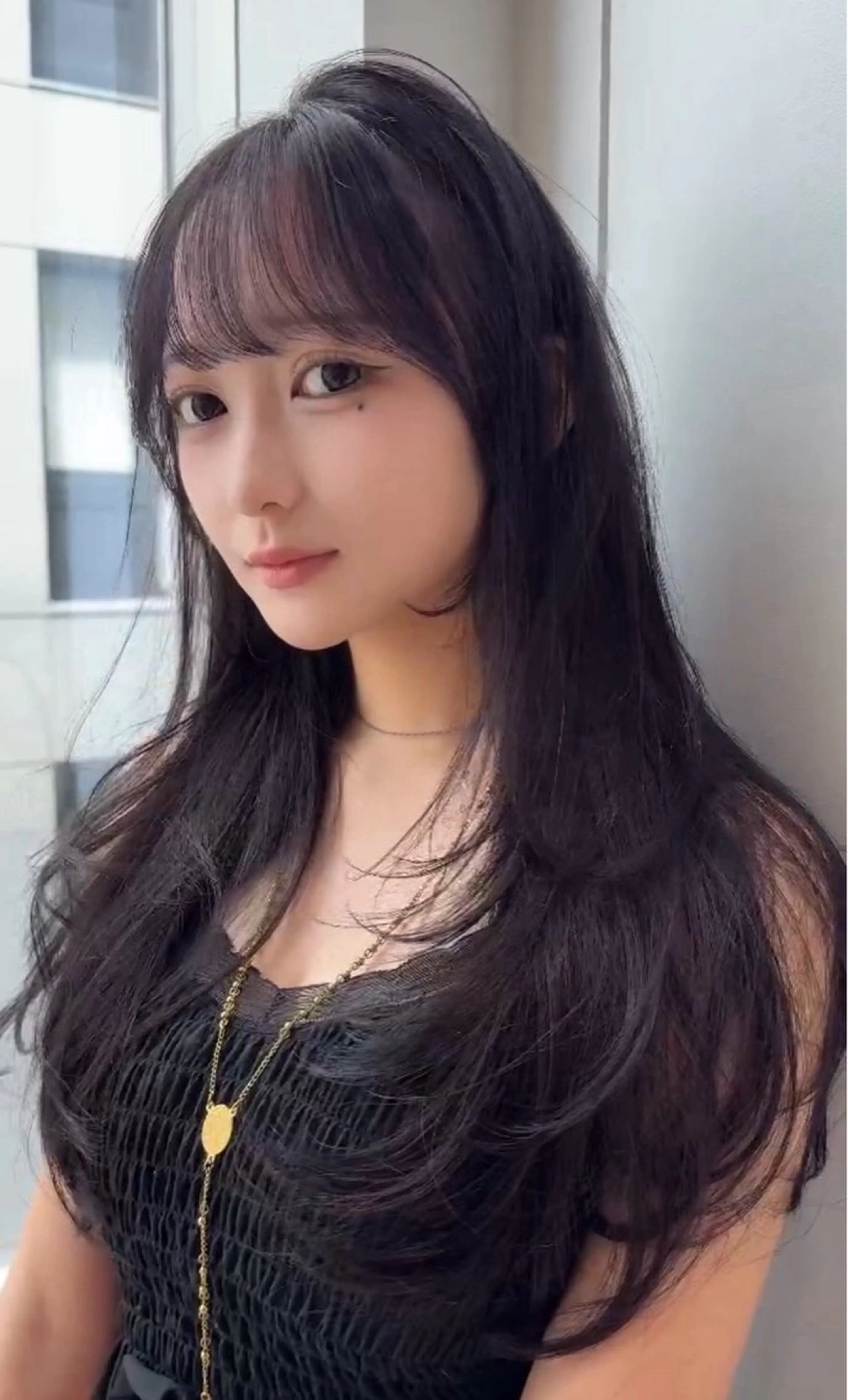 セミロング カラー カット ヘアカラー トリートメント Lond mare レイヤーカット/韓国のヘアスタイル