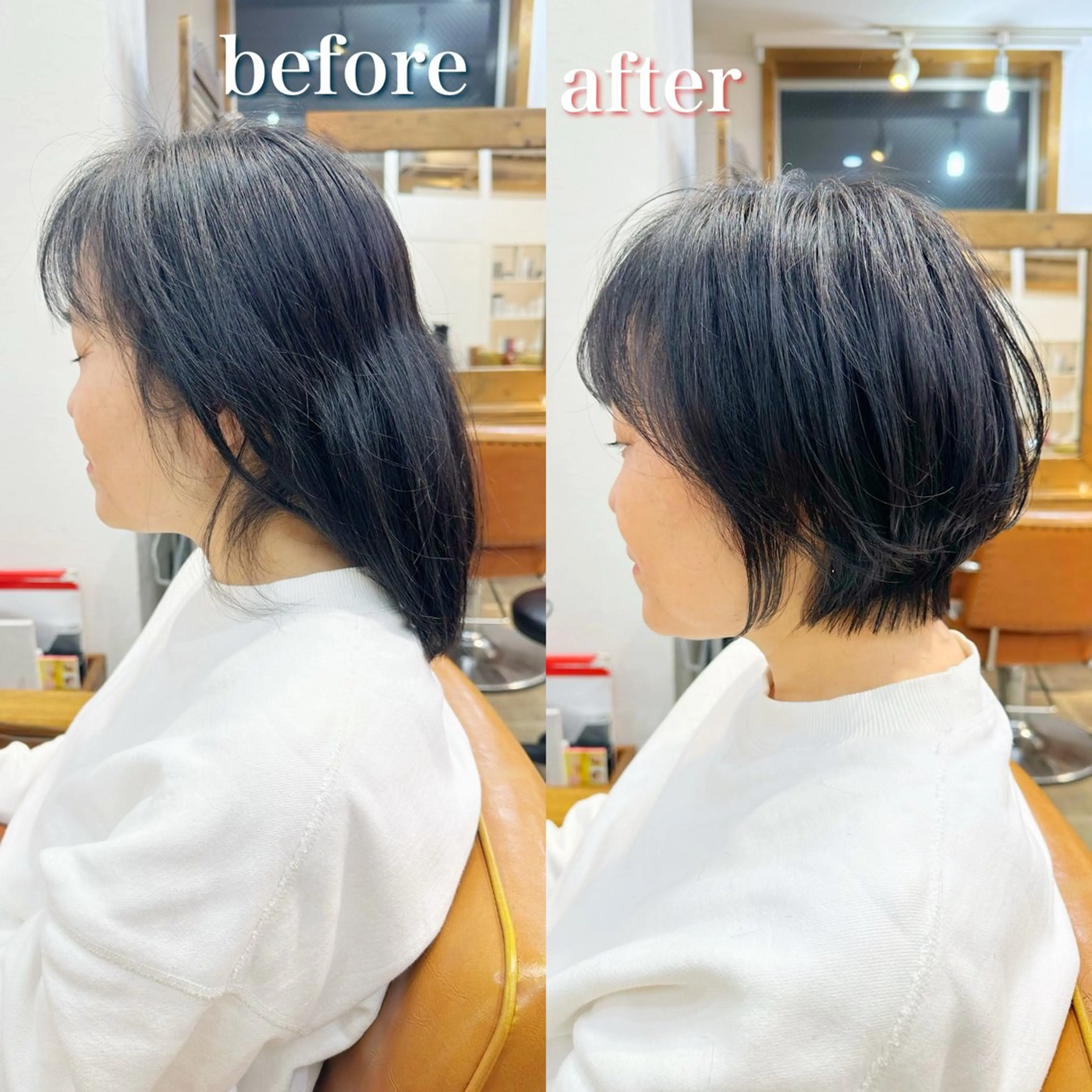 ショート ショートボブ ハンサムショート ボブ くせ毛 ショートヘア カット newline銀座所属・銀座ショート/ 大人ショート/金子涼のヘアスタイル