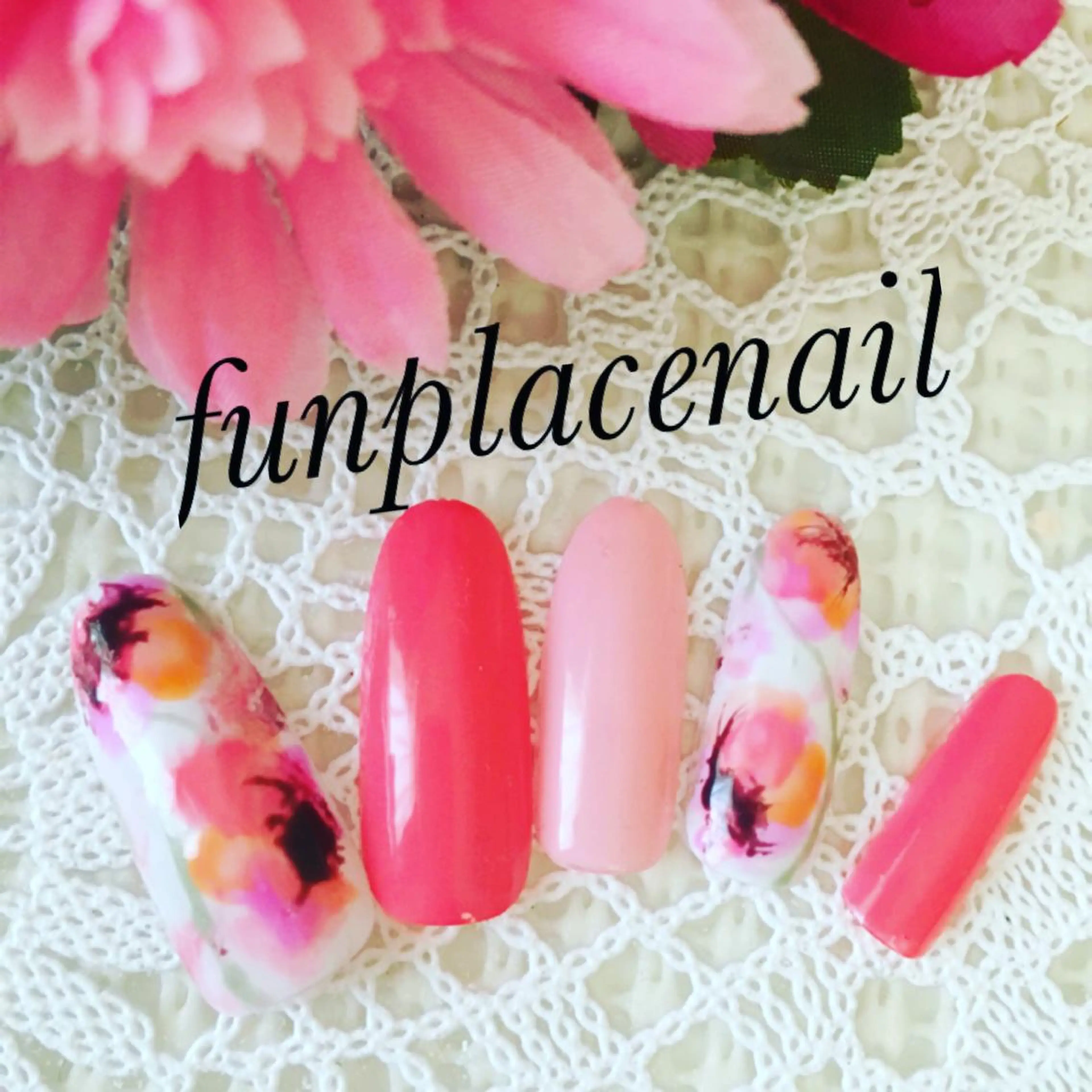 ショート ミディアム セミロング ロング カラー パーマ ヘアアレンジ メンズ キッズ ネイル まつエク アートネイル nail salon&school felice所属・フェリーチェ瑞江店 新山のネイルデザイン