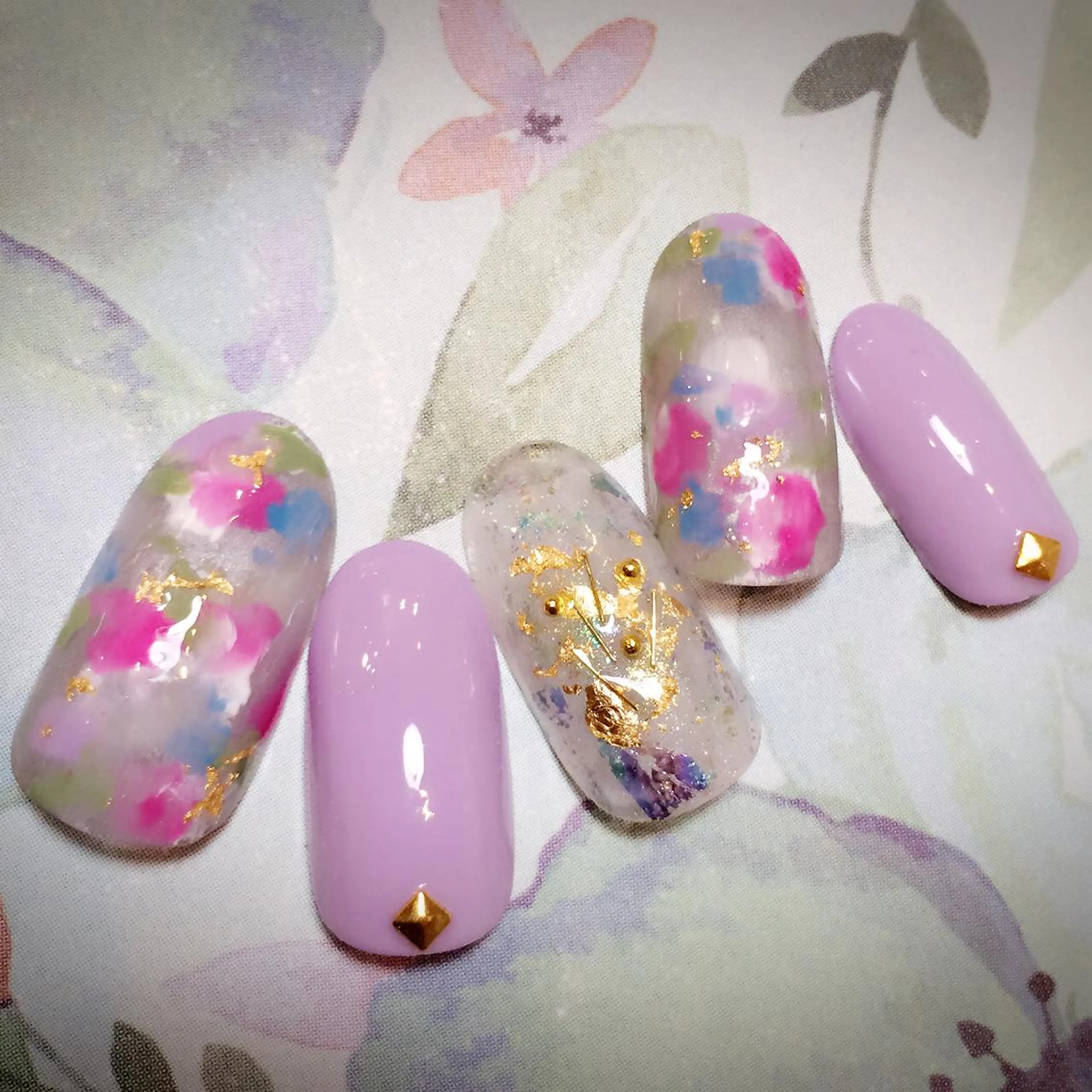 ネイル フラワーネイル ニュアンスネイル jdn kayokoのネイルデザイン