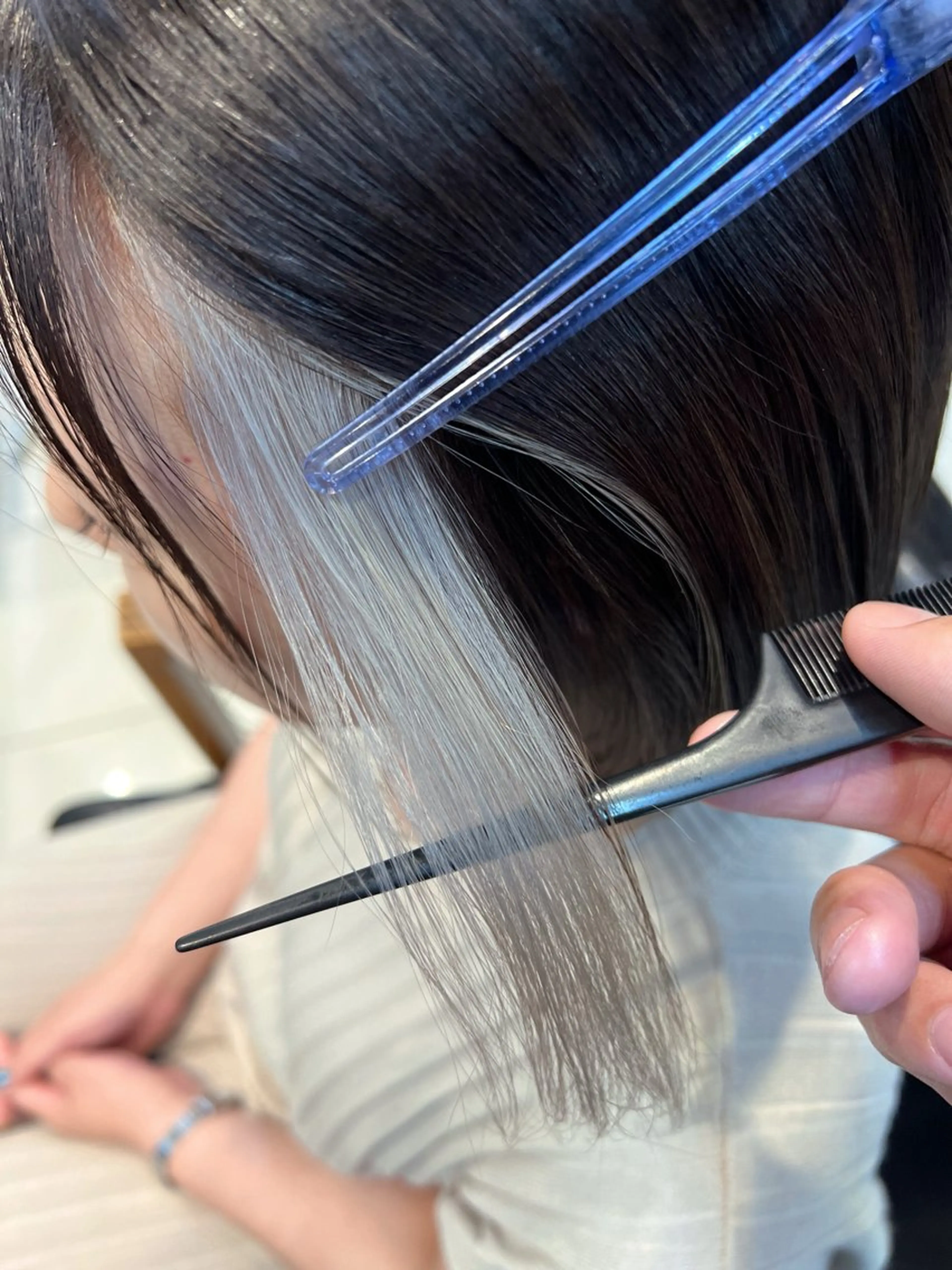 ミディアム カラー ブリーチ daiki 原宿のヘアスタイル