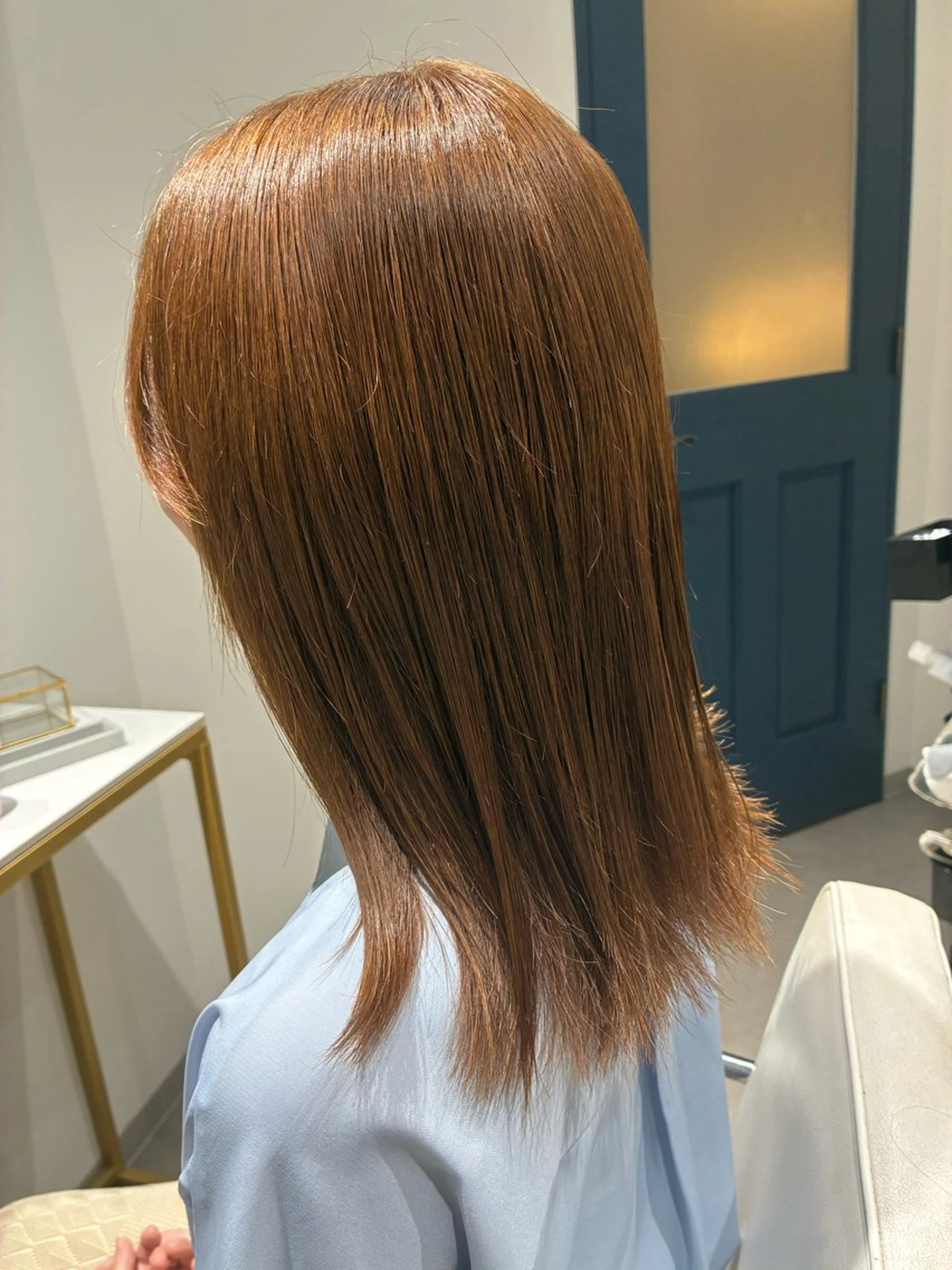 ミディアム ボブレイヤー ミディアムパーマ ボブ ハイライト 髪質改善 カット ヘアカラー トリートメント The Apartment of Solon Citta 船橋609所属・髪質改善/美髪/個室 /マンツーマン/ハラのヘアスタイル