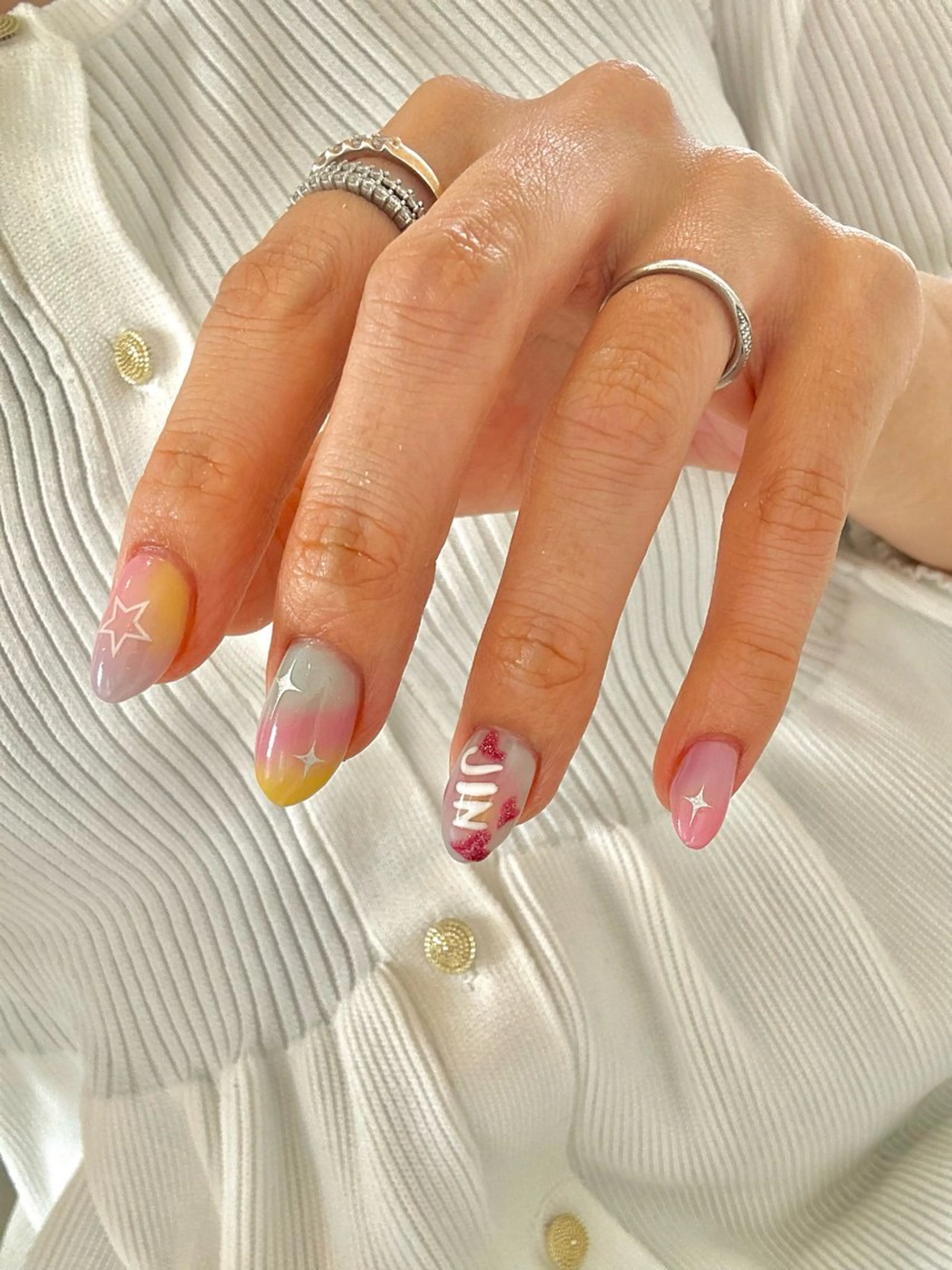 ネイル ハンドネイル 🎀PLATINUM DOLL はな🎀のネイルデザイン