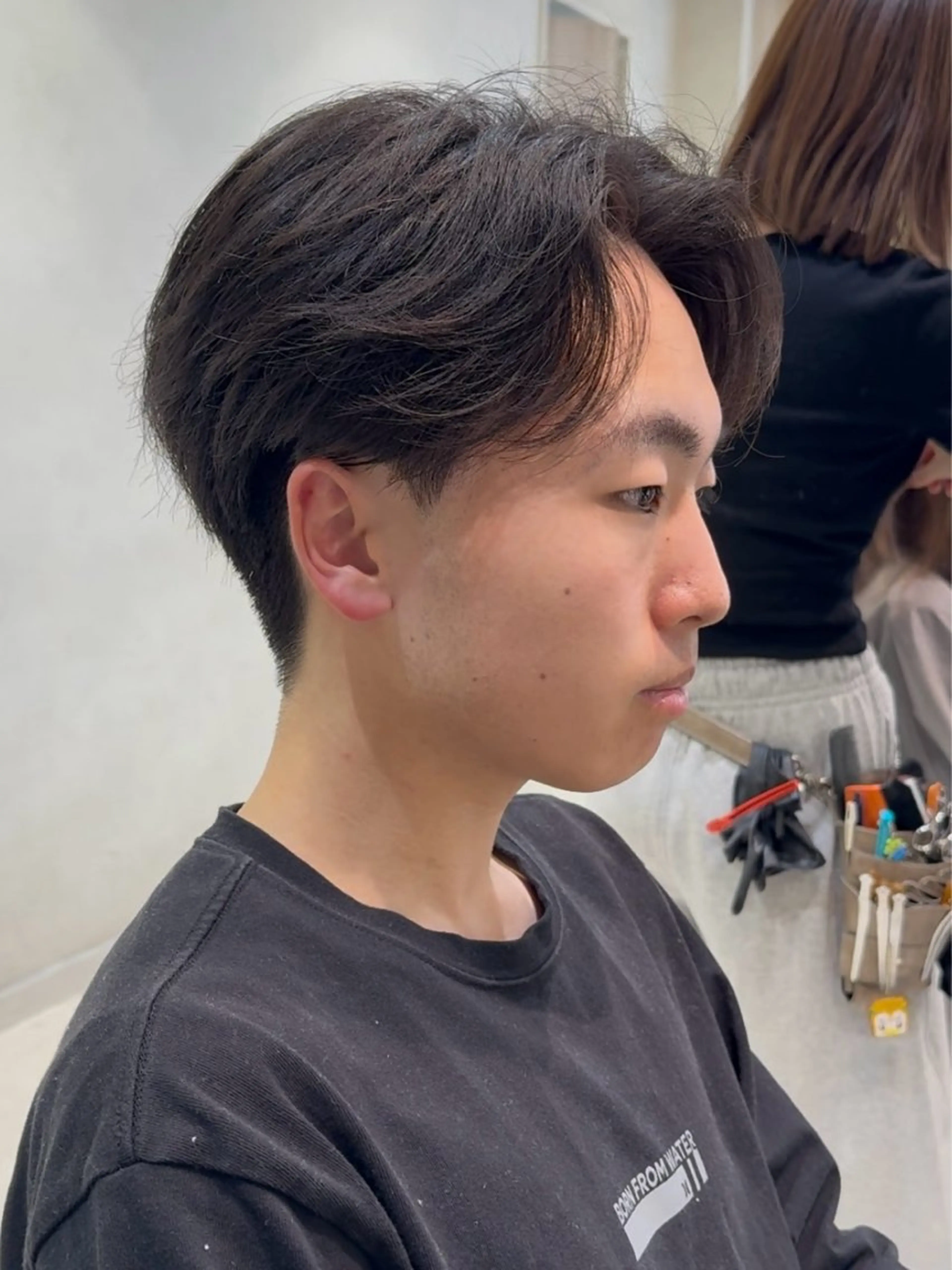 ショート パーマ メンズ 艶カラー/暖色カラー /透明感/ryutoのヘアスタイル