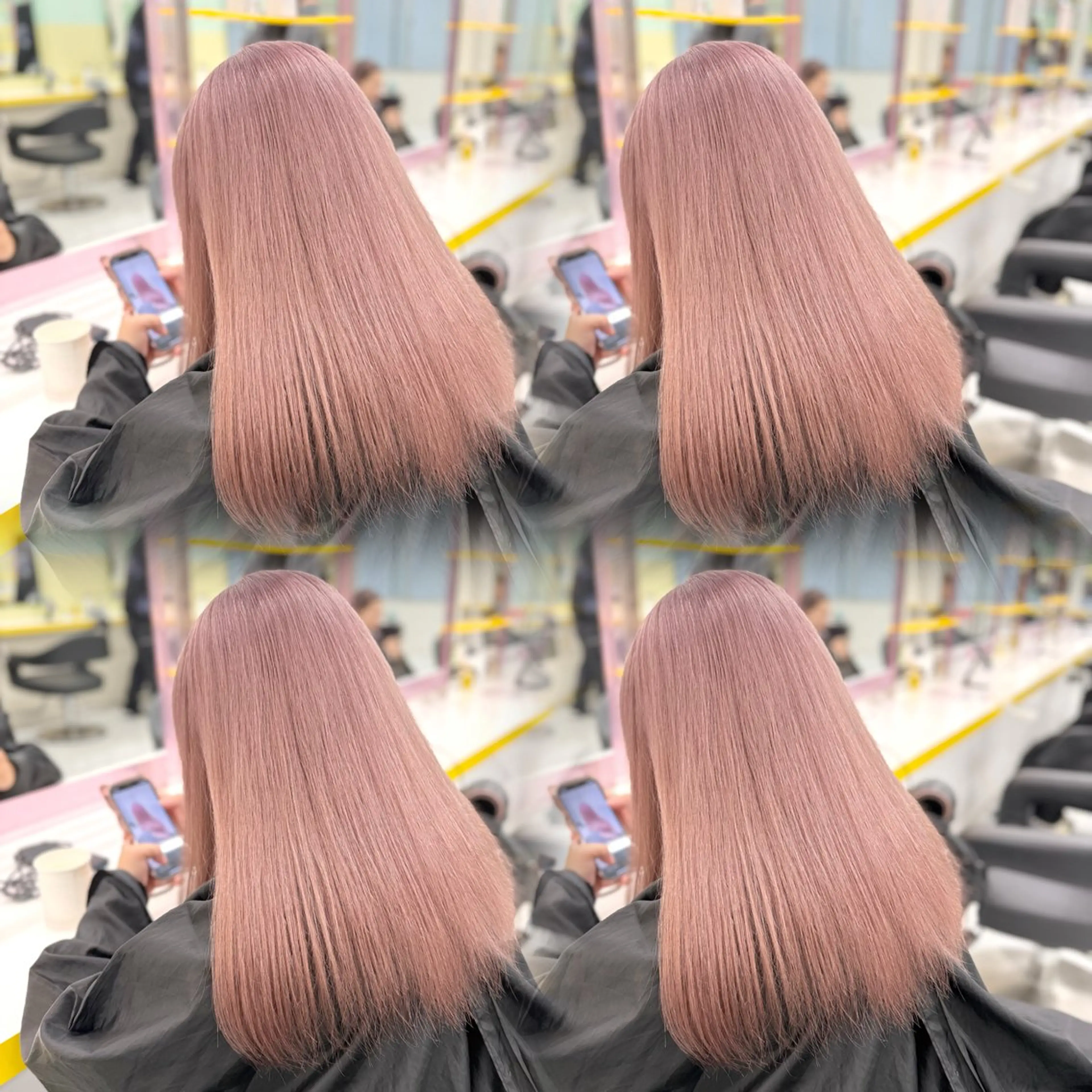 セミロング カラー 🤍横浜ブリーチ /レイヤーカット🤍のヘアスタイル