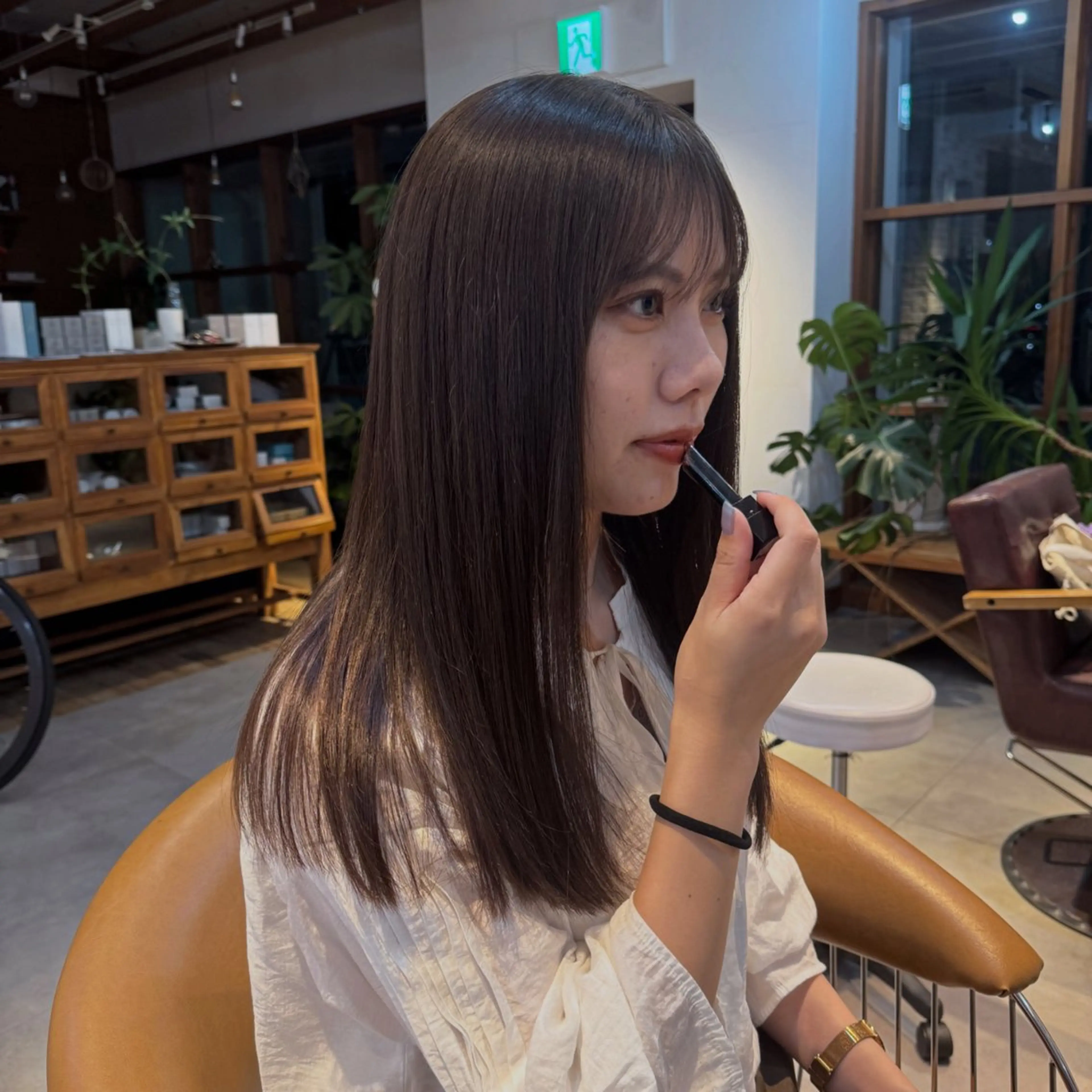 ロング カラー ブラウンカラー オレンジ カット ヘアカラー Revie  hair所属・福田ひより🐥 ブリーチ/レイヤーのヘアスタイル