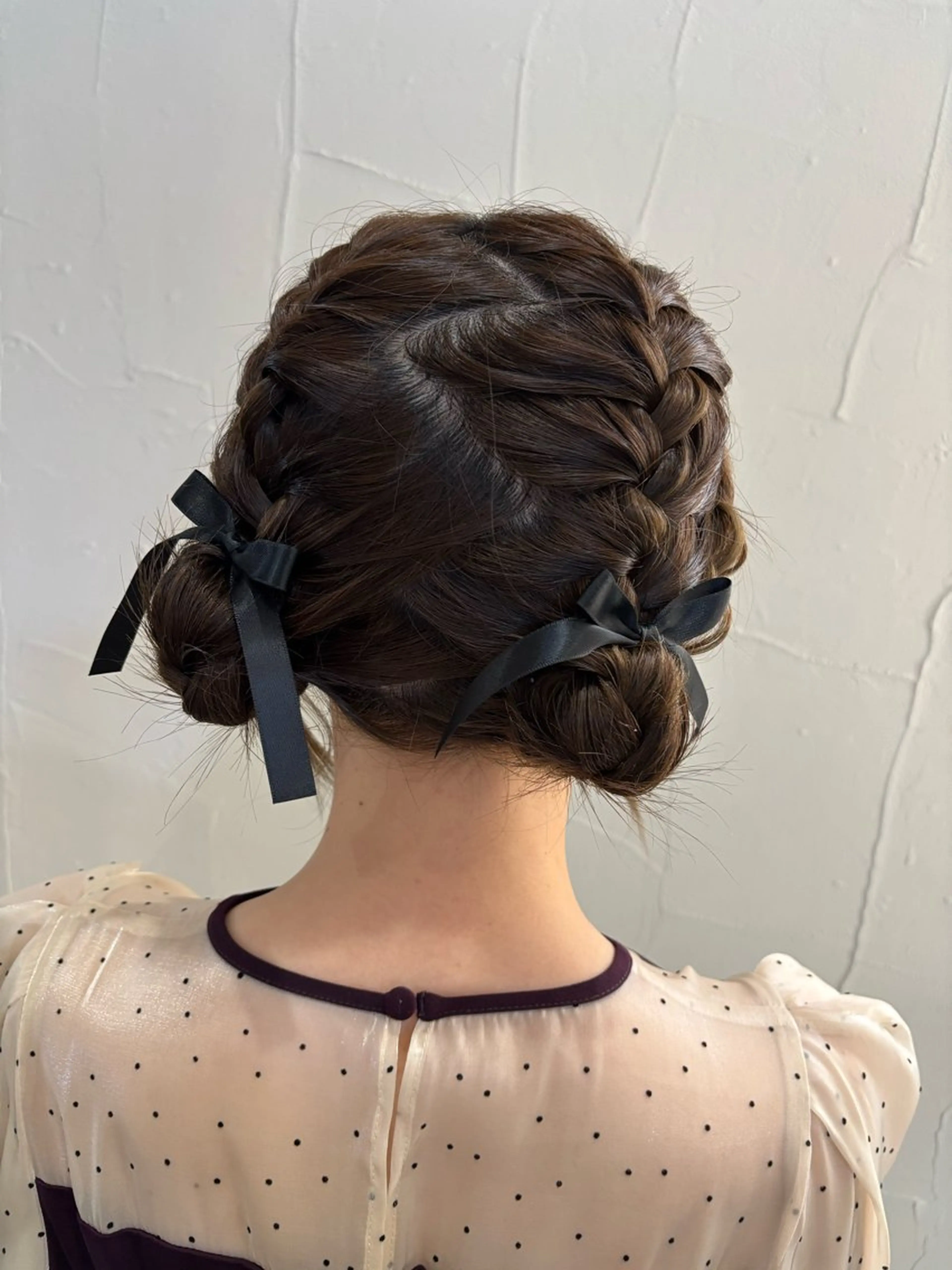 ミディアム ヘアセット 桑野 葵のヘアスタイル