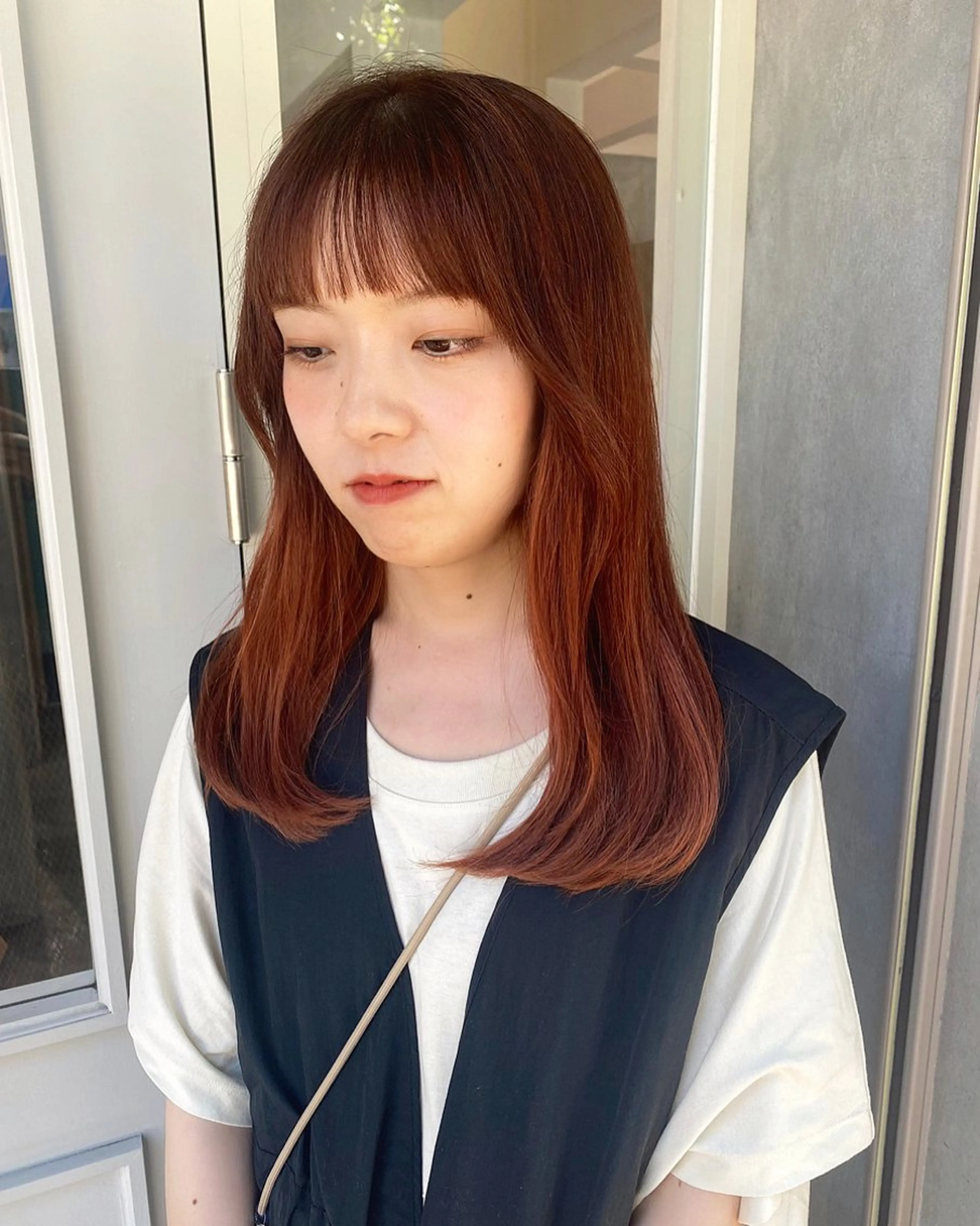 ミディアム カラー トリートメント カット トリートメント SHICENEケイ レイヤーカット🦋のヘアスタイル