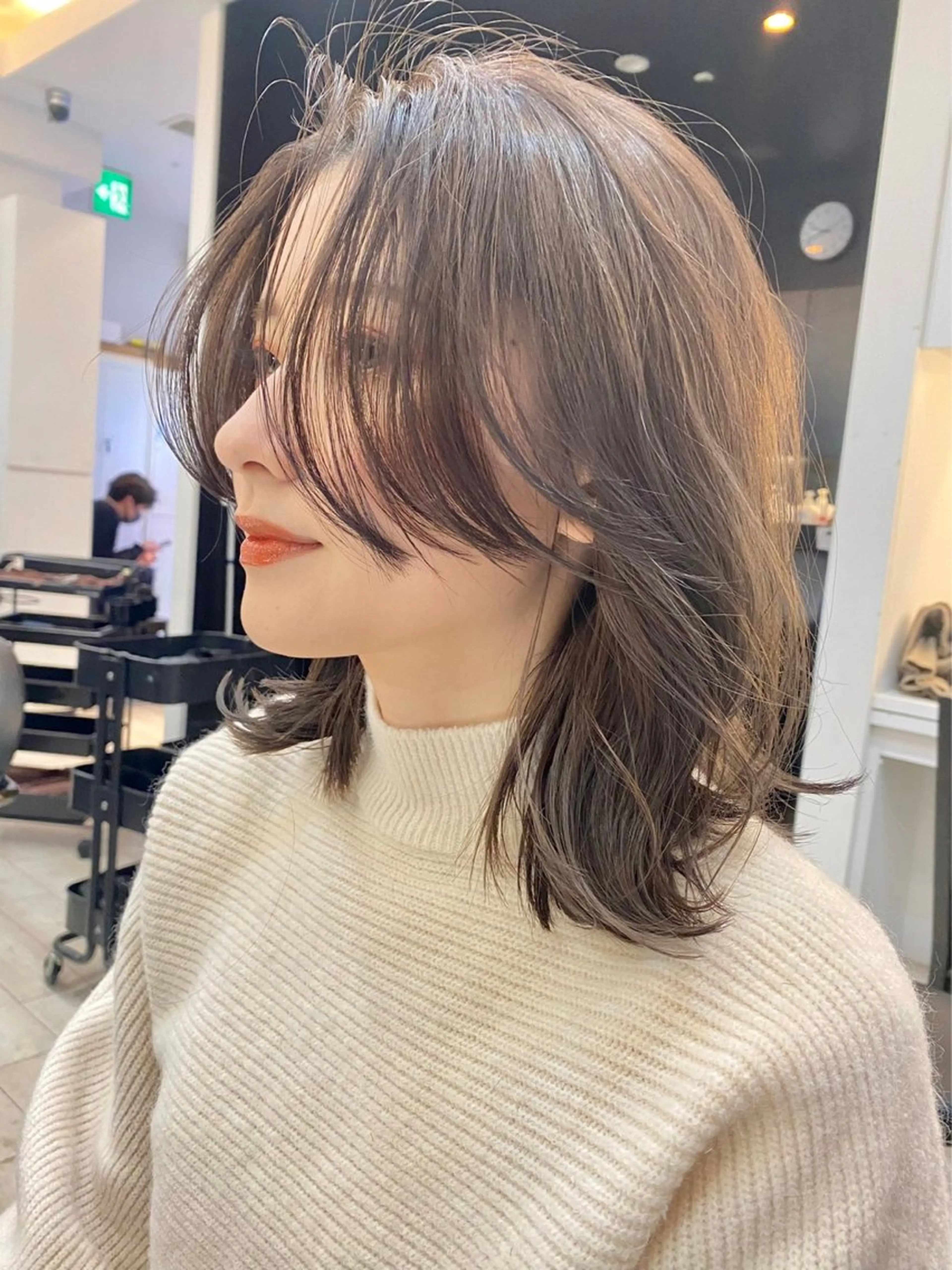 セミロング カラー amble luxe 髪質改善 💕のヘアスタイル