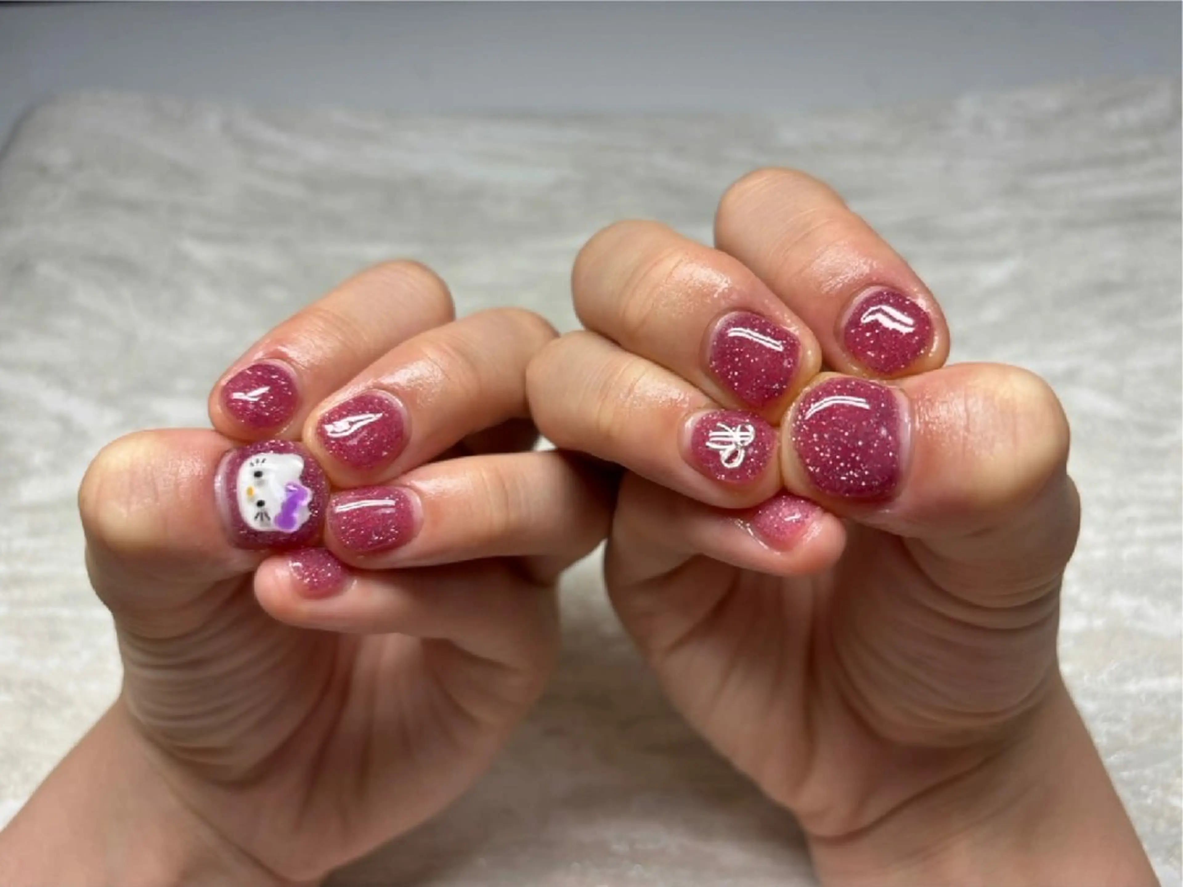 ネイル ラメ(グリッター) マグネットネイル ハンドネイル JULIE NAILのネイルデザイン