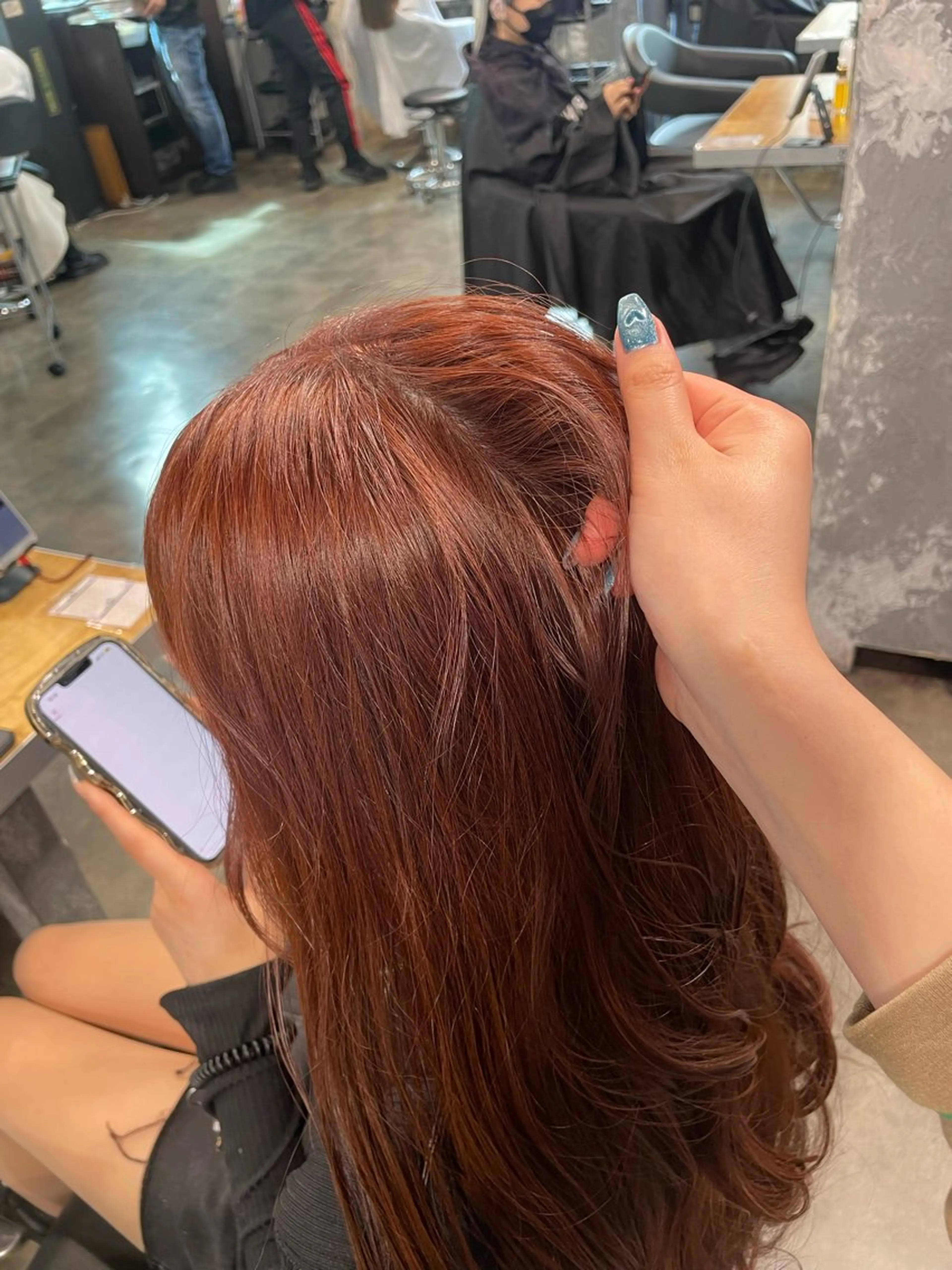 ロング ヘアカラー ハイトーンブロンド 横浜💞ミオのヘアスタイル