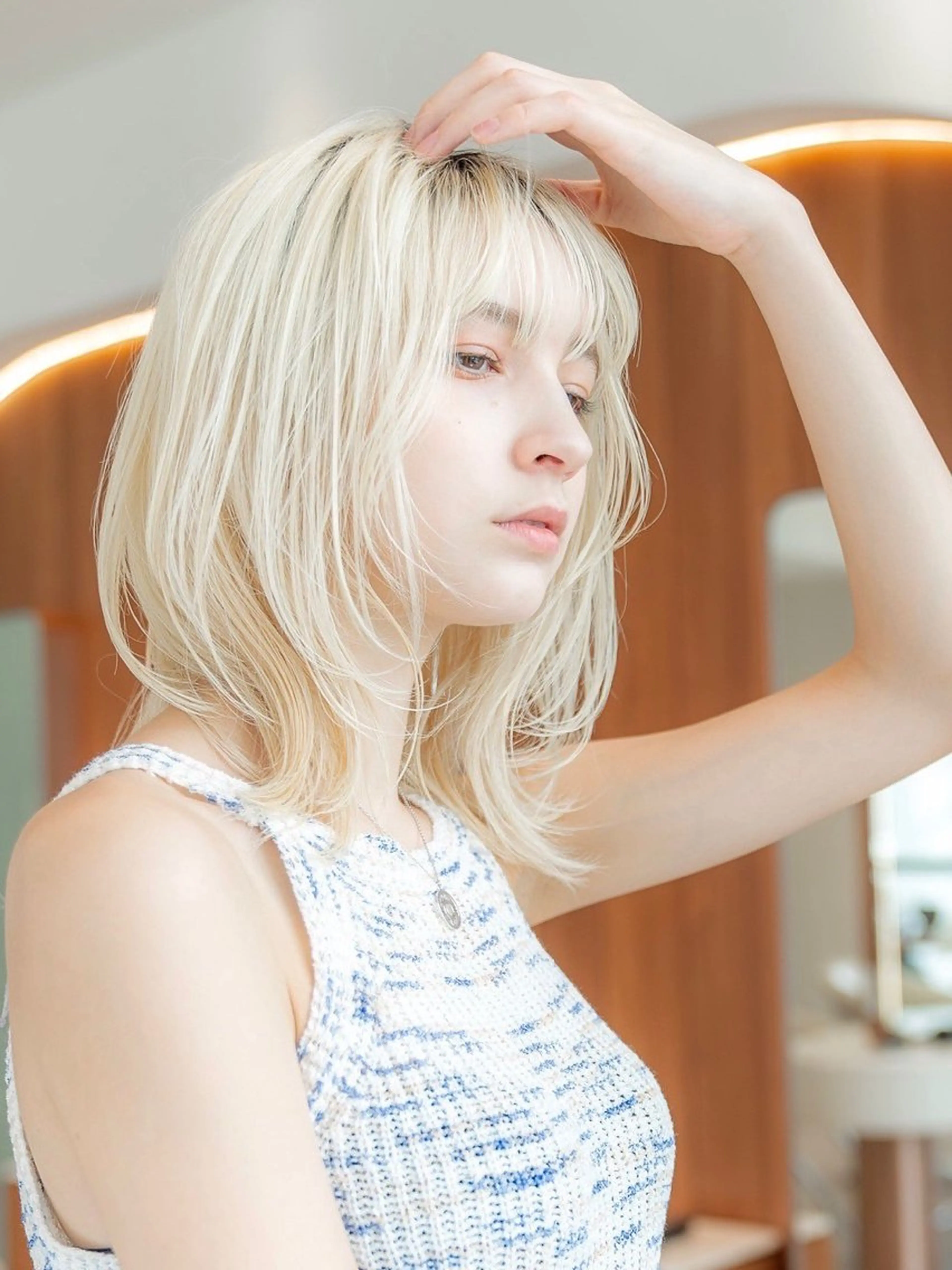 セミロング メンズヘア/渋谷 /シースルーマッシュのヘアスタイル