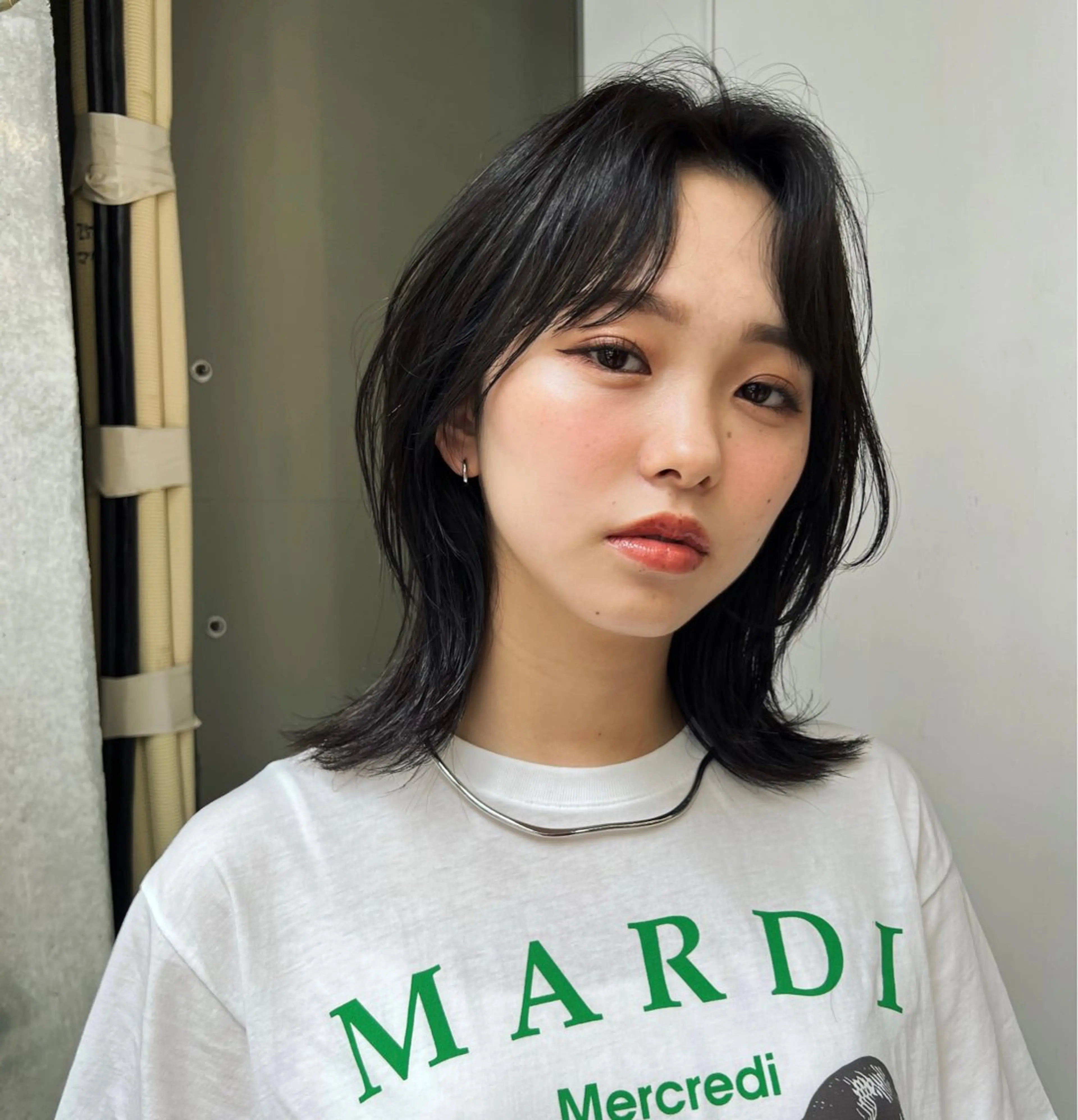 ミディアム レイヤーカット カシマハヤトのヘアスタイル