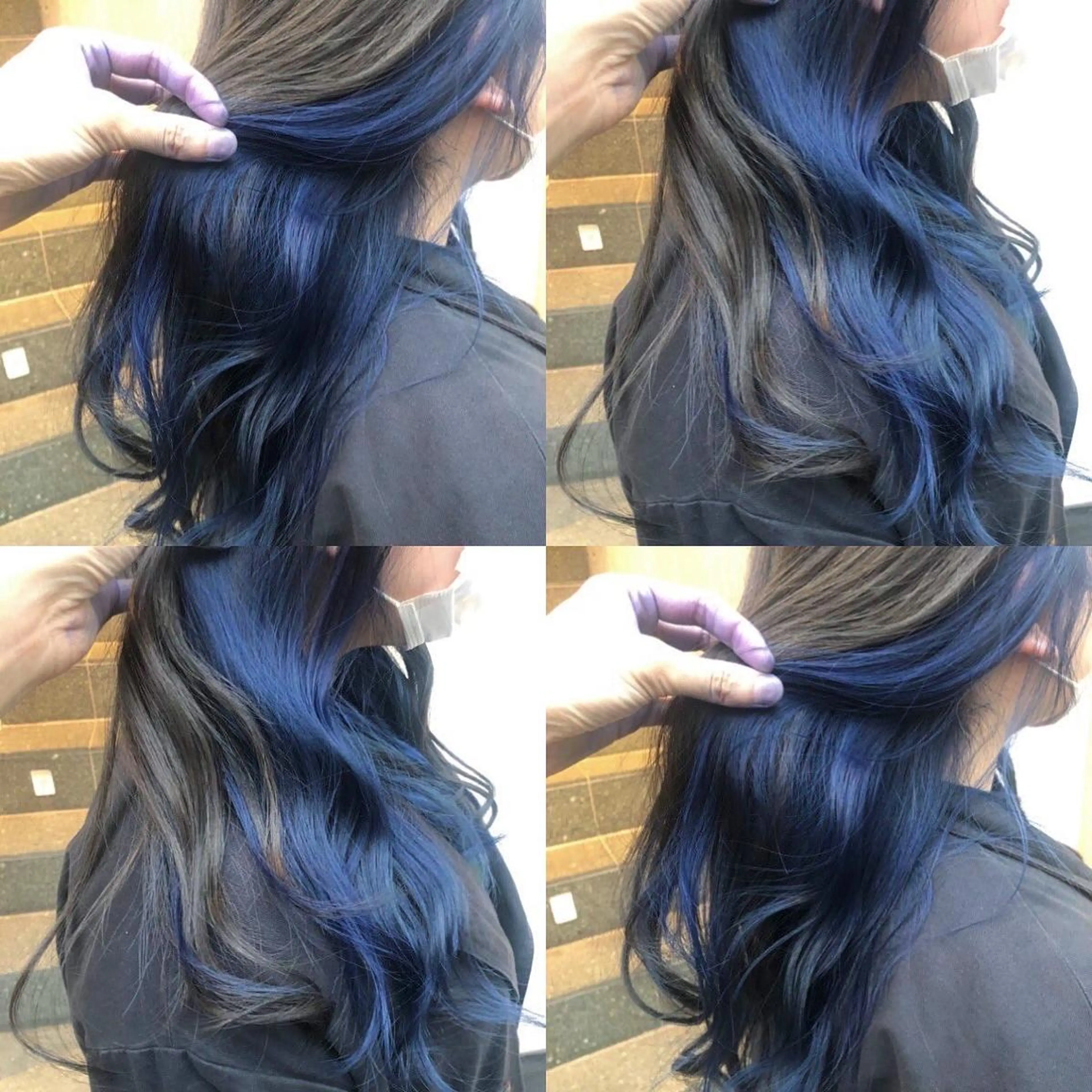 ロング カラー ショートボブ アッシュ バレイヤージュ ミストバング ベージュカラー カット ヘアカラー トリートメント 原宿サロン代表 デザインカラー伊藤卓のヘアスタイル