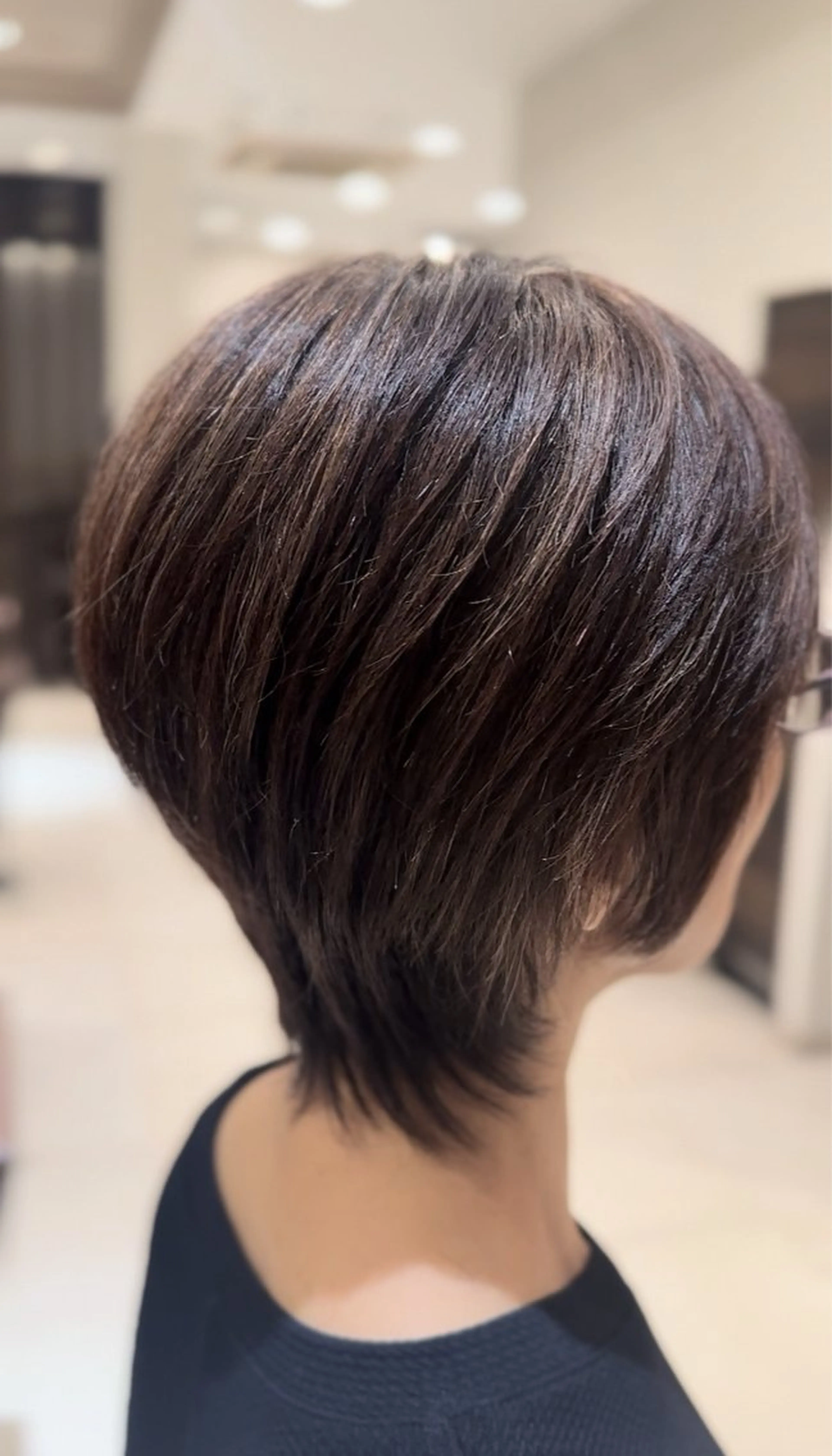 ショート ハイライト ヘアカラー 白髪ぼかしモデル 募集中ヒキマカイトのヘアスタイル