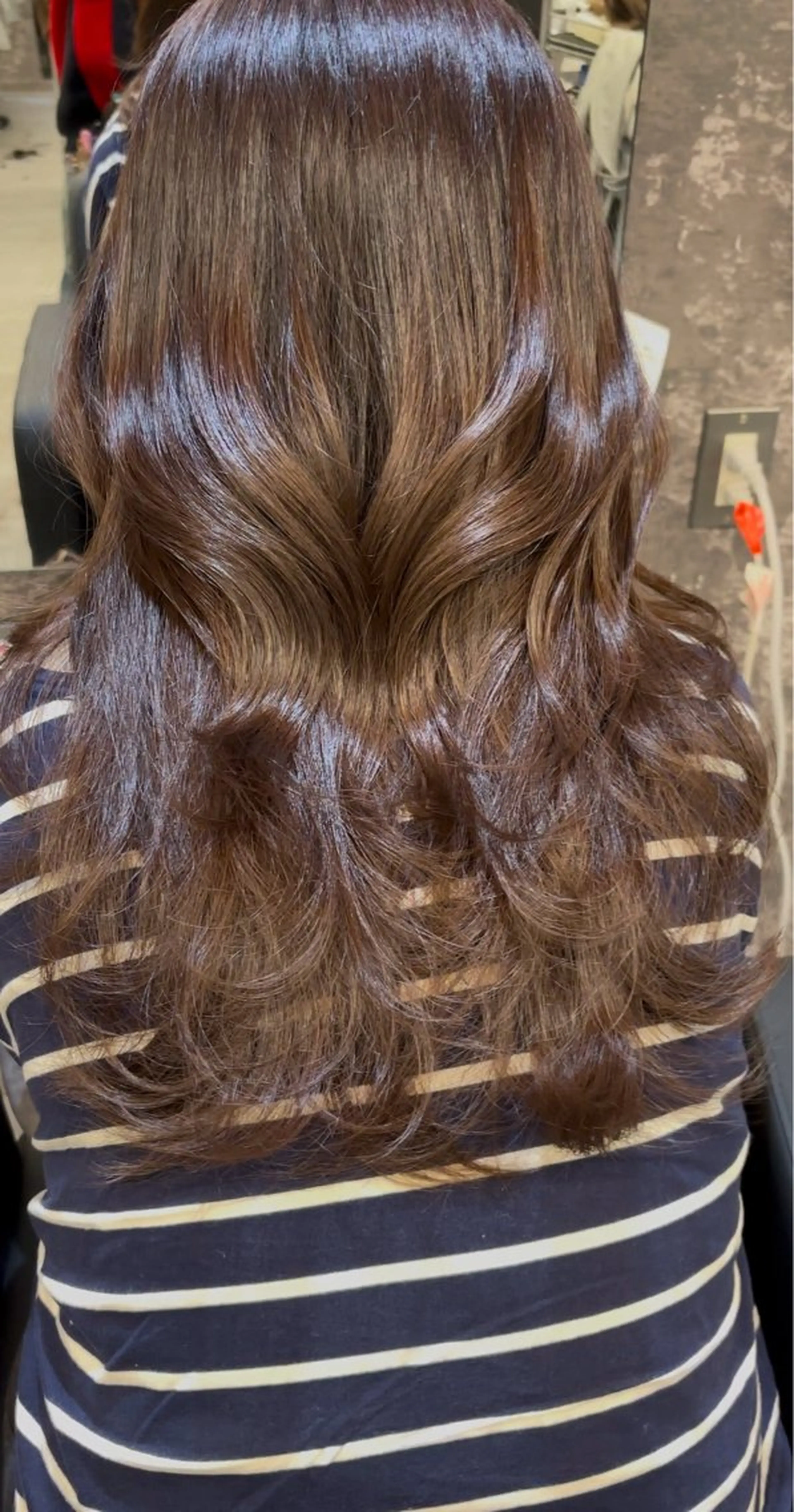 セミロング カット ヘアカラー トリートメント レイヤーカット🫧艶 カラー/LILICAのヘアスタイル