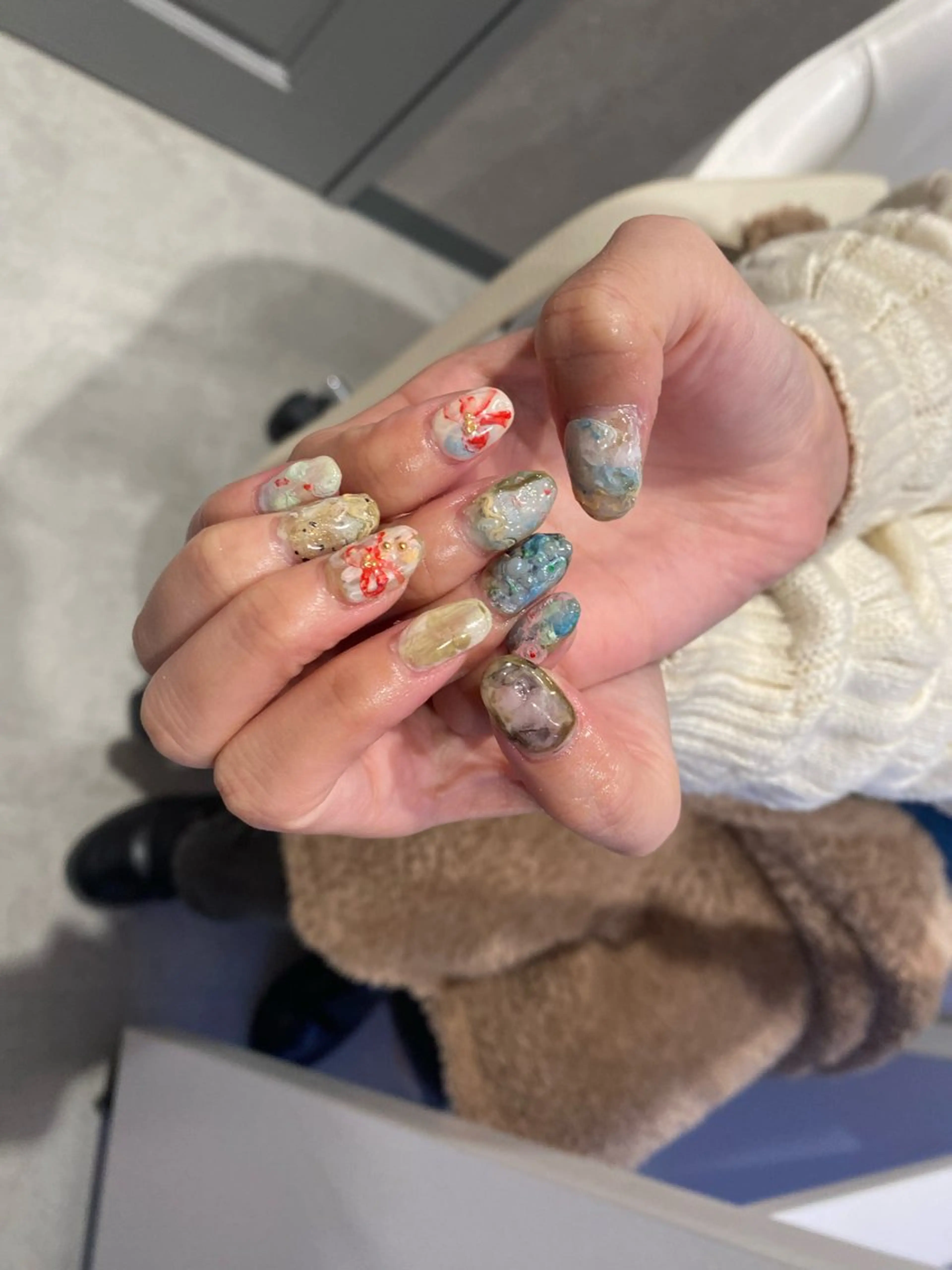 ネイル アートネイル 持ち込み free hug Hiromiのネイルデザイン