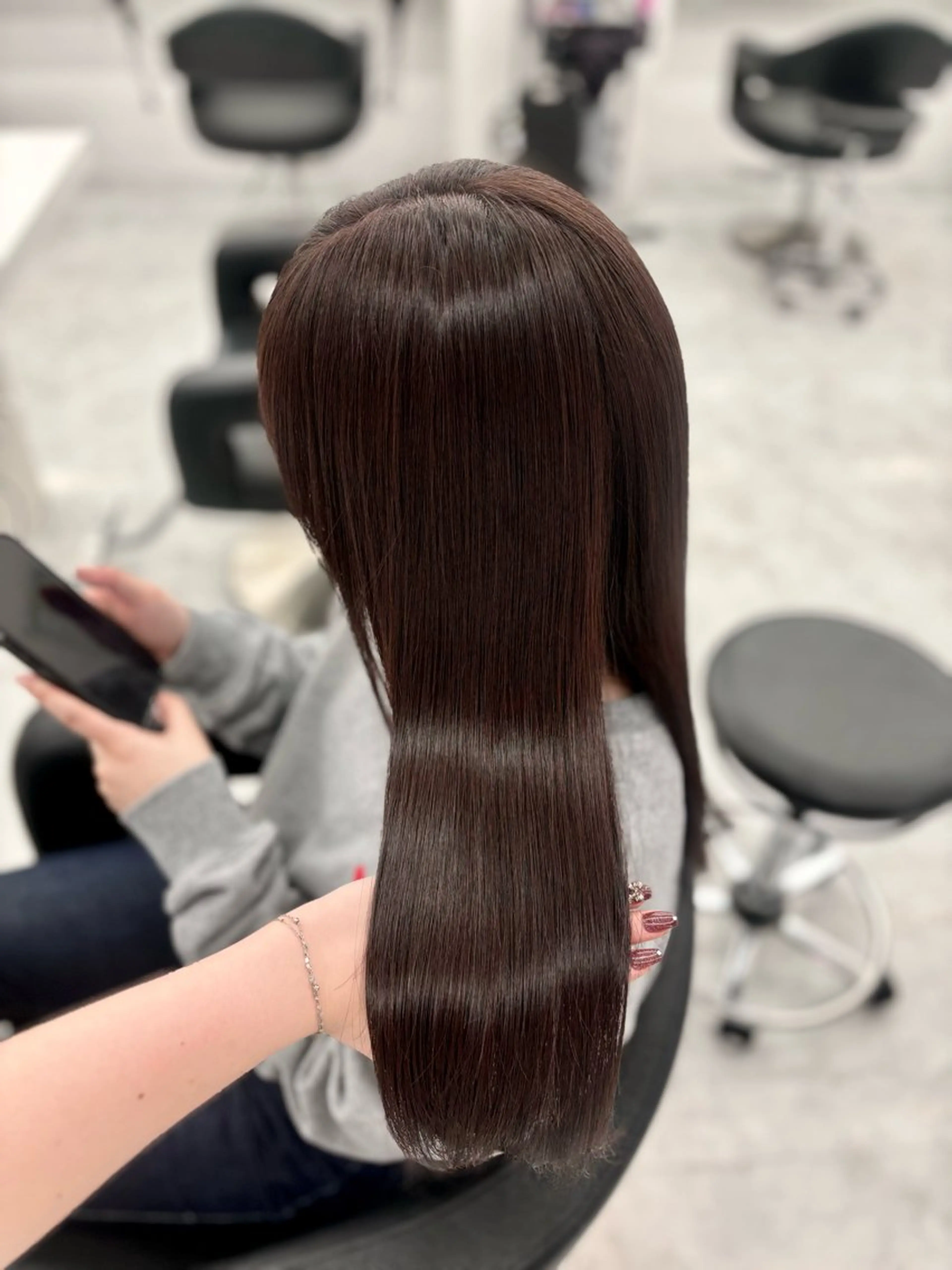 セミロング カラー ヘアカラー トリートメント 🤍レイヤー/顔周り 暖色hirari🤍のヘアスタイル