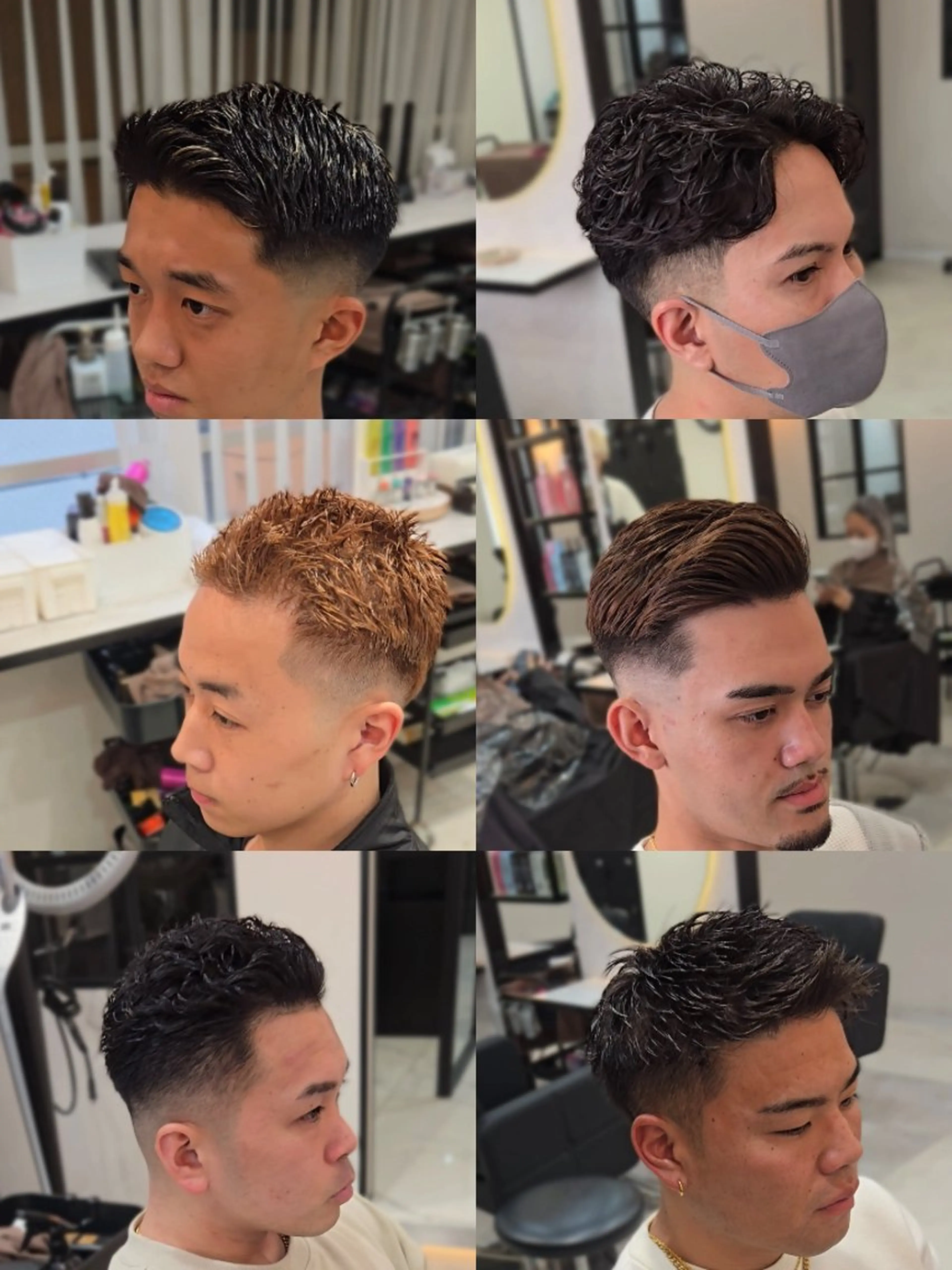 メンズ パーマ カラー フェードカット メンズパーマ 刈り上げ カット パーマ ヘアセット Lapis 名古屋駅前店所属・LEN名古屋/パーマ メンズ特化美容師のヘアスタイル