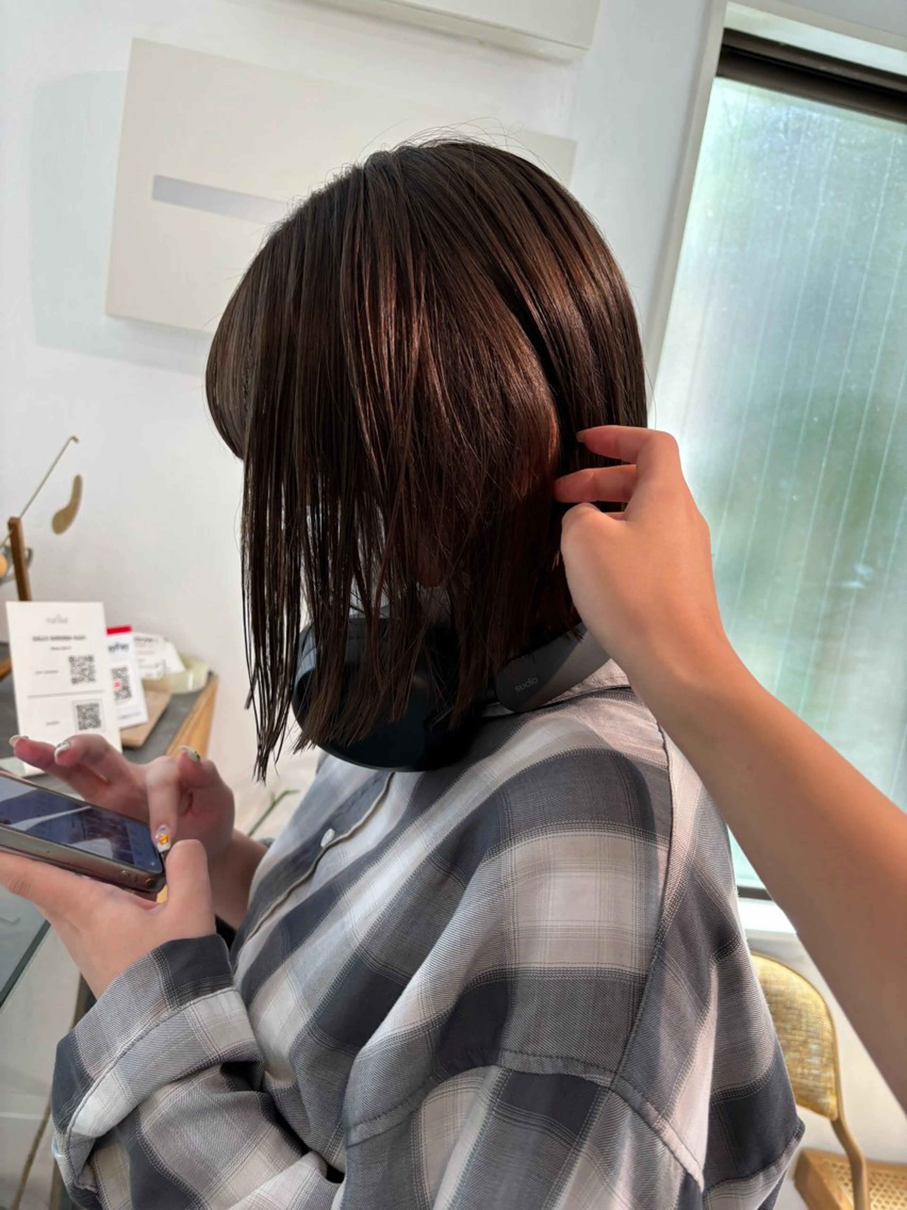 ミディアム カラー カット ヘアカラー トリートメント sakura🌸 レイヤー/nelkeのヘアスタイル
