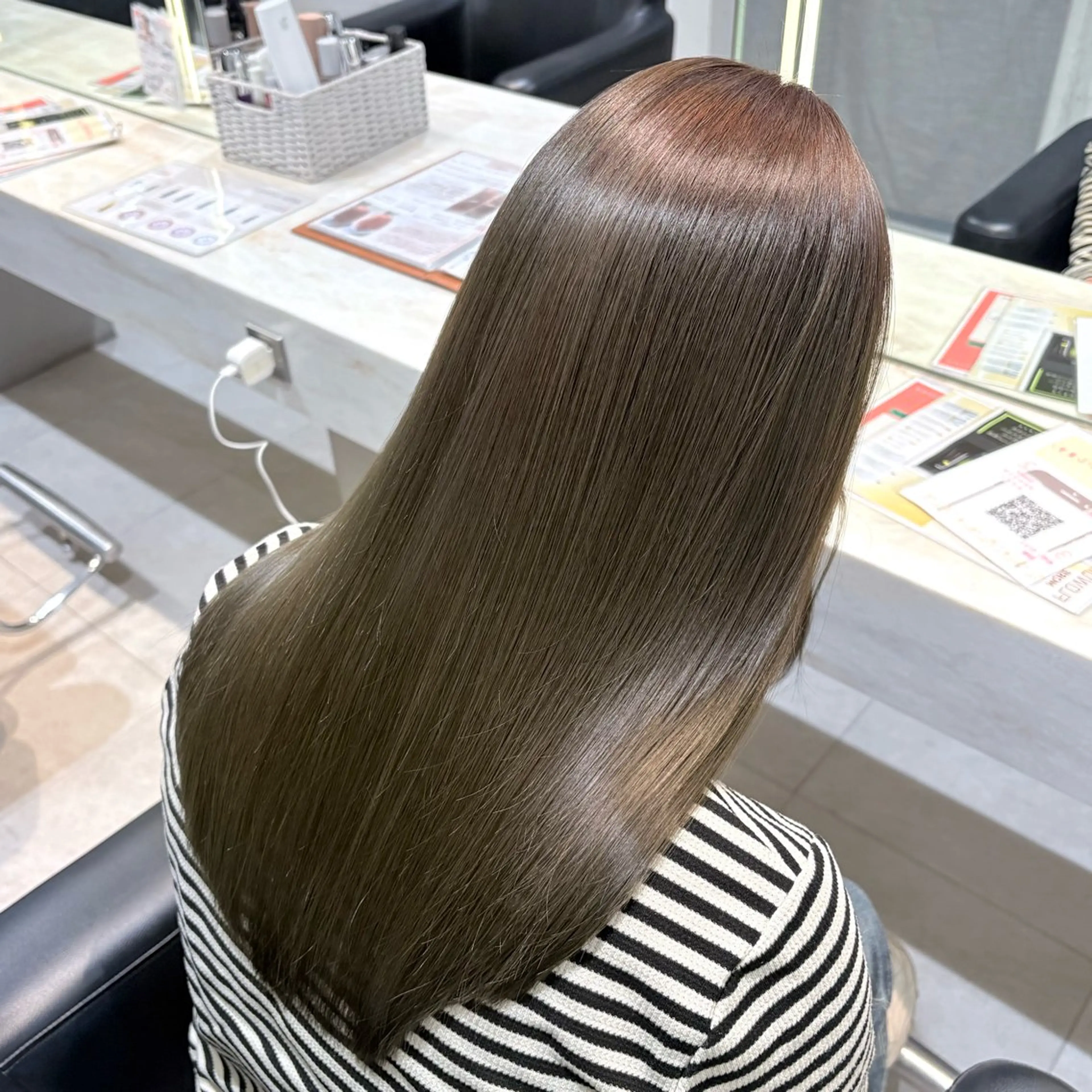 ワンカラー︎︎ ➕ Aujua トリートメント 4step🥥 ͗ ͗の写真