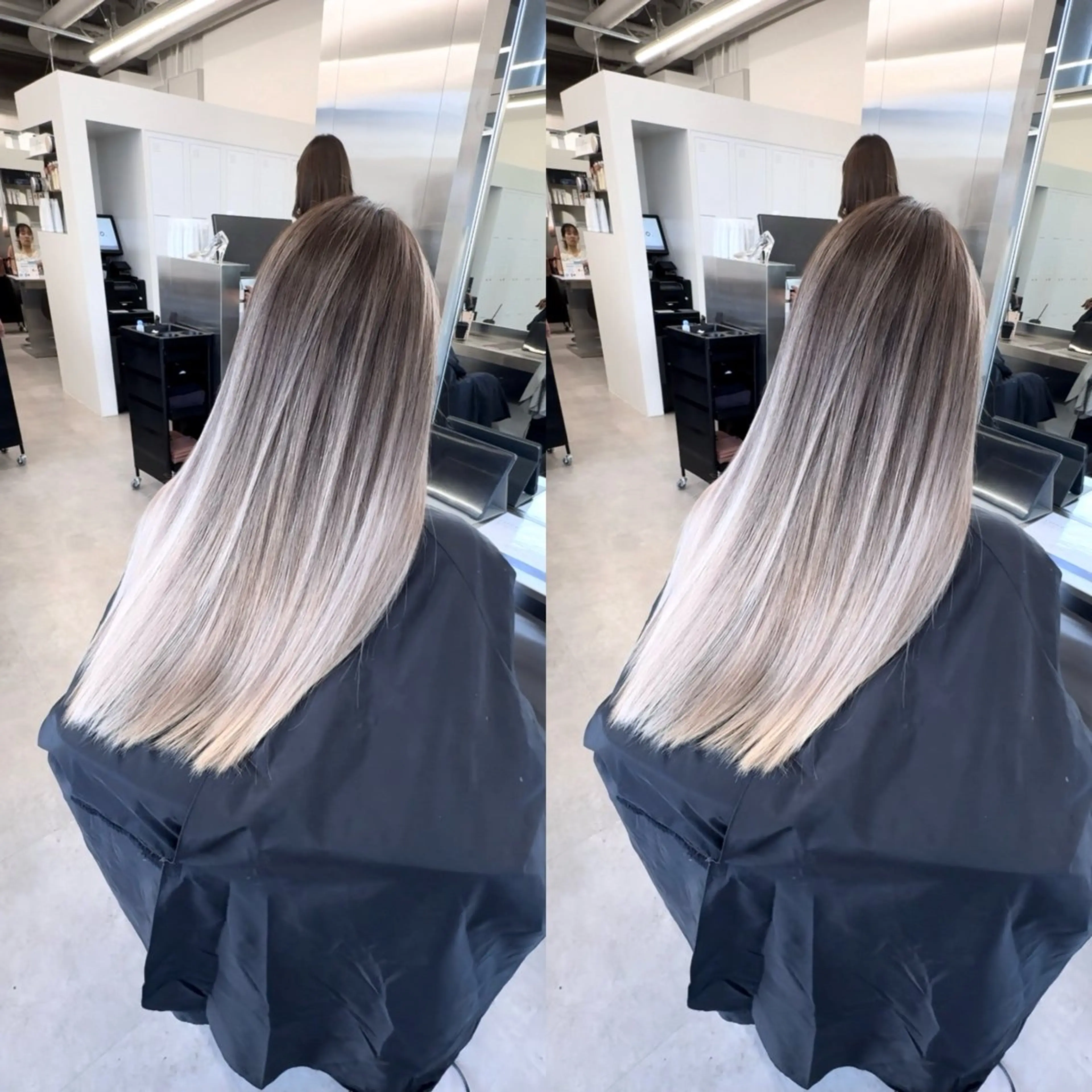カラー 美髪改善・ 透明感カラー茉央のヘアスタイル