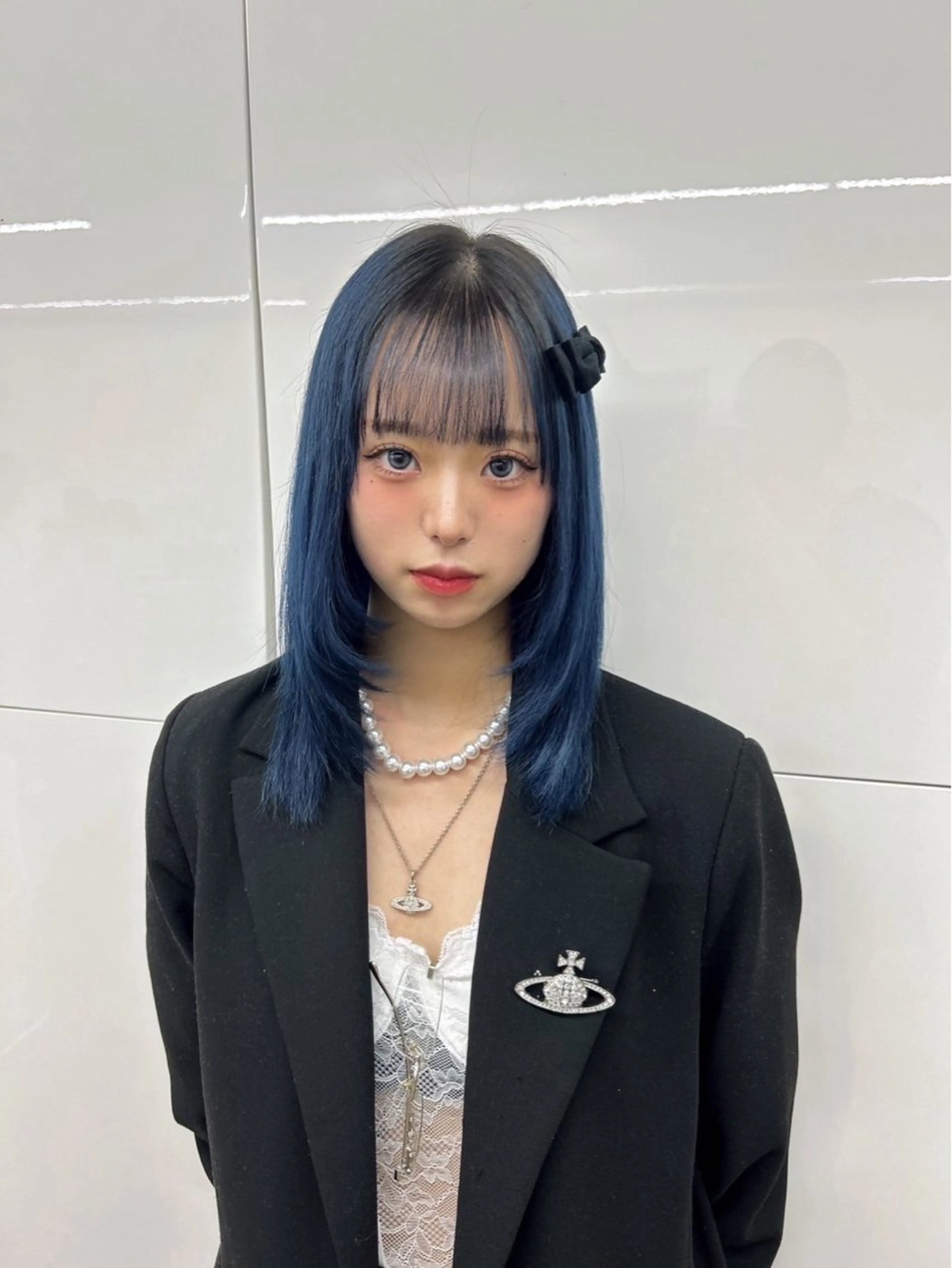 ミディアム カラー ブルーカラー ヘアカラー AISA viewNAGOYAのヘアスタイル