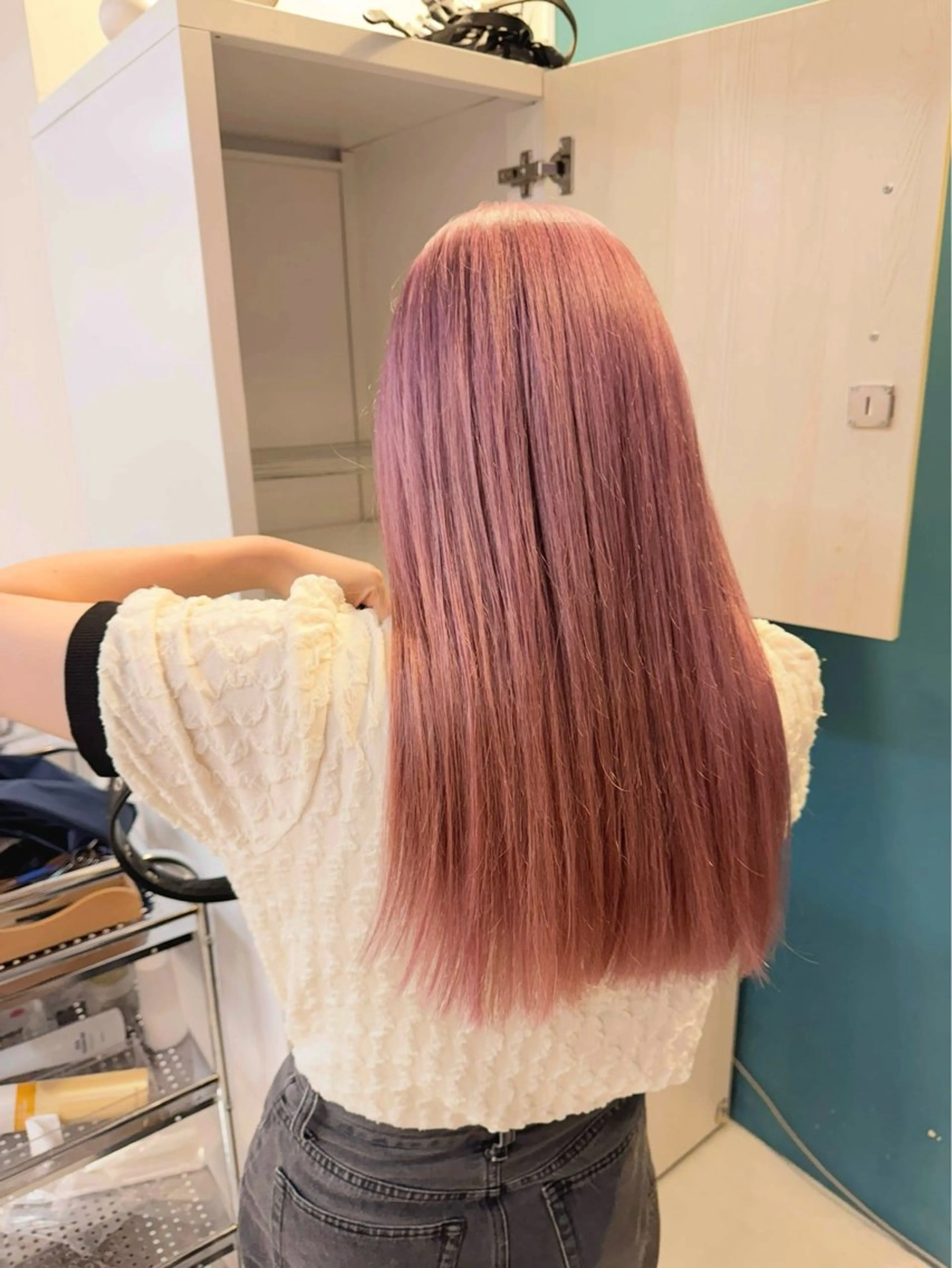 ロング カラー ヘアカラー トリートメント 透明感 カラー💎umiのヘアスタイル