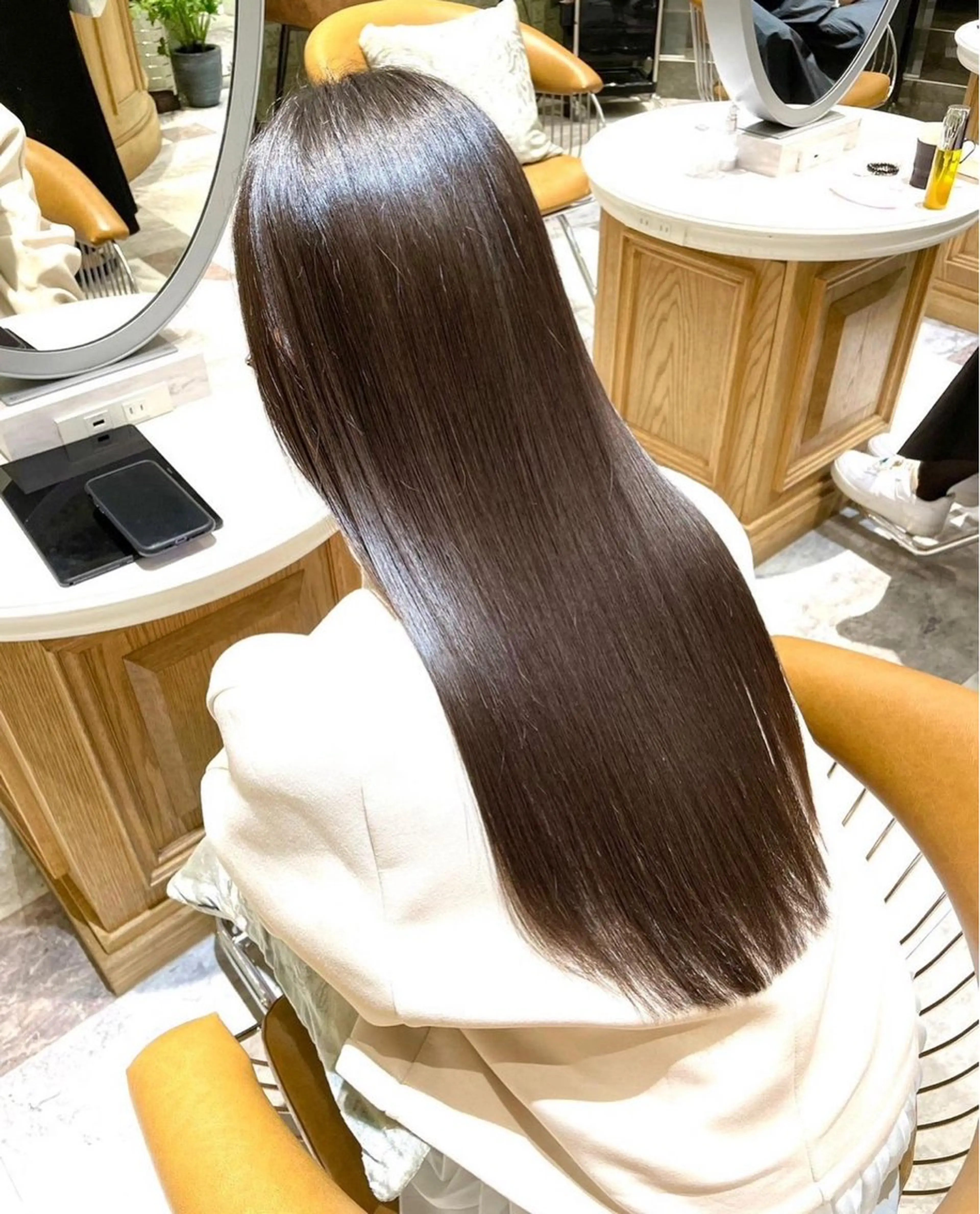 ロング 縮毛矯正 美髪改善/美髪カラー 松田空優哉のヘアスタイル