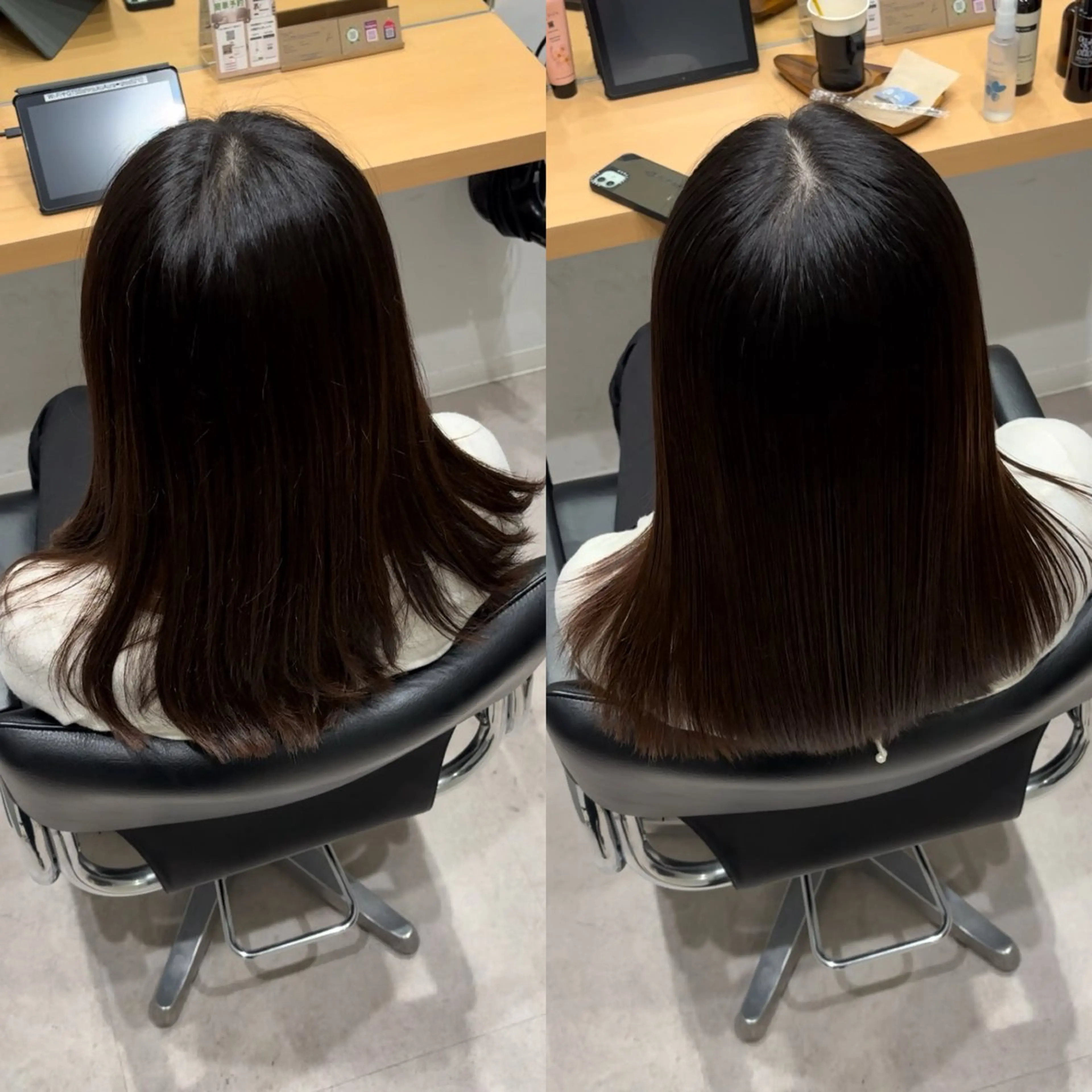 セミロング 髪質改善 トリートメント GOTODAY  SHAiRE SALON　新宿Aura店所属・髪質改善ヘアケア 艶髪特化/上田のヘアスタイル