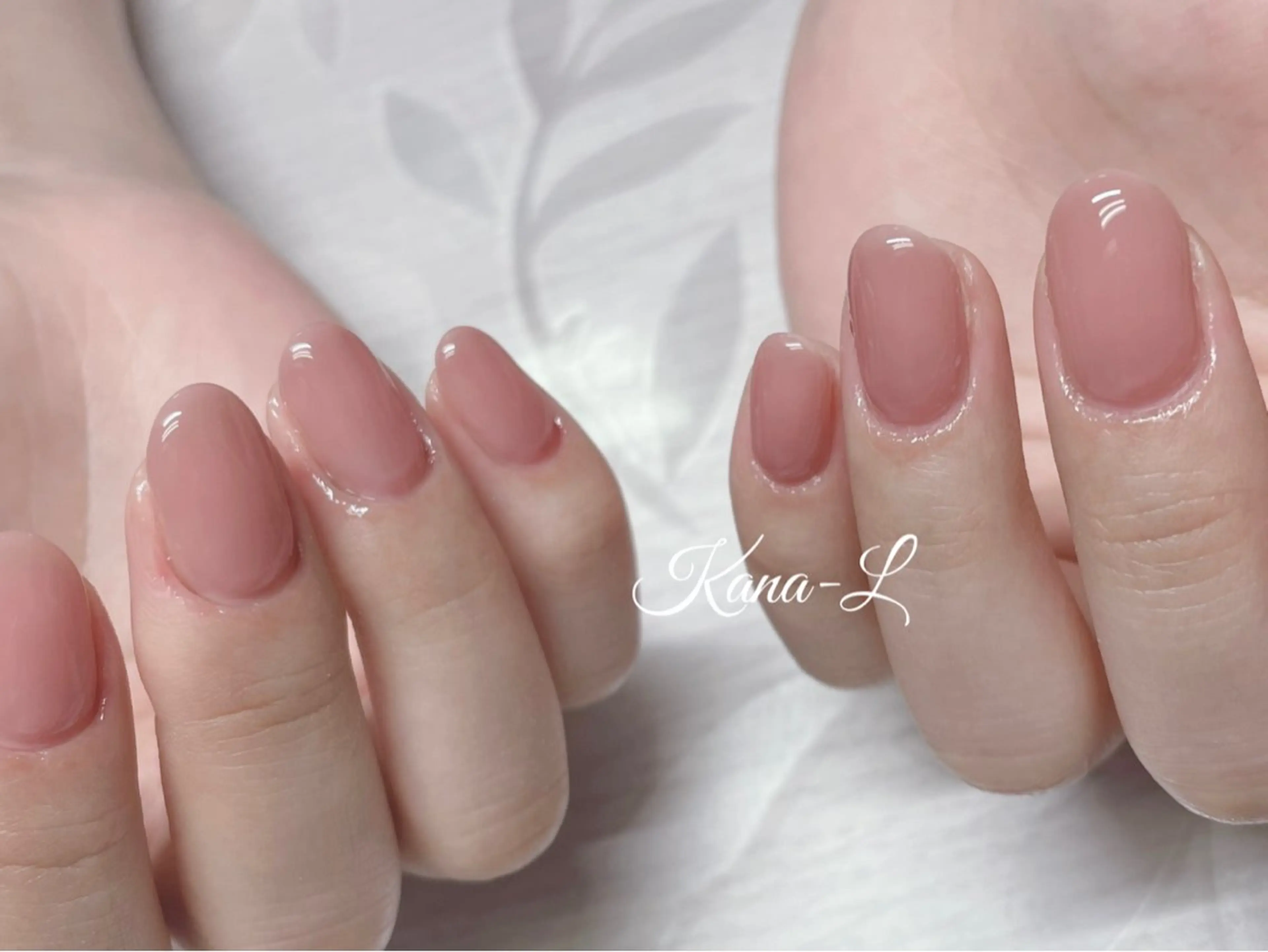 ネイル ジェルネイル 韓国ネイル ワンカラーネイル パラジェル ワンホンネイル 芦辺 香奈のネイルデザイン