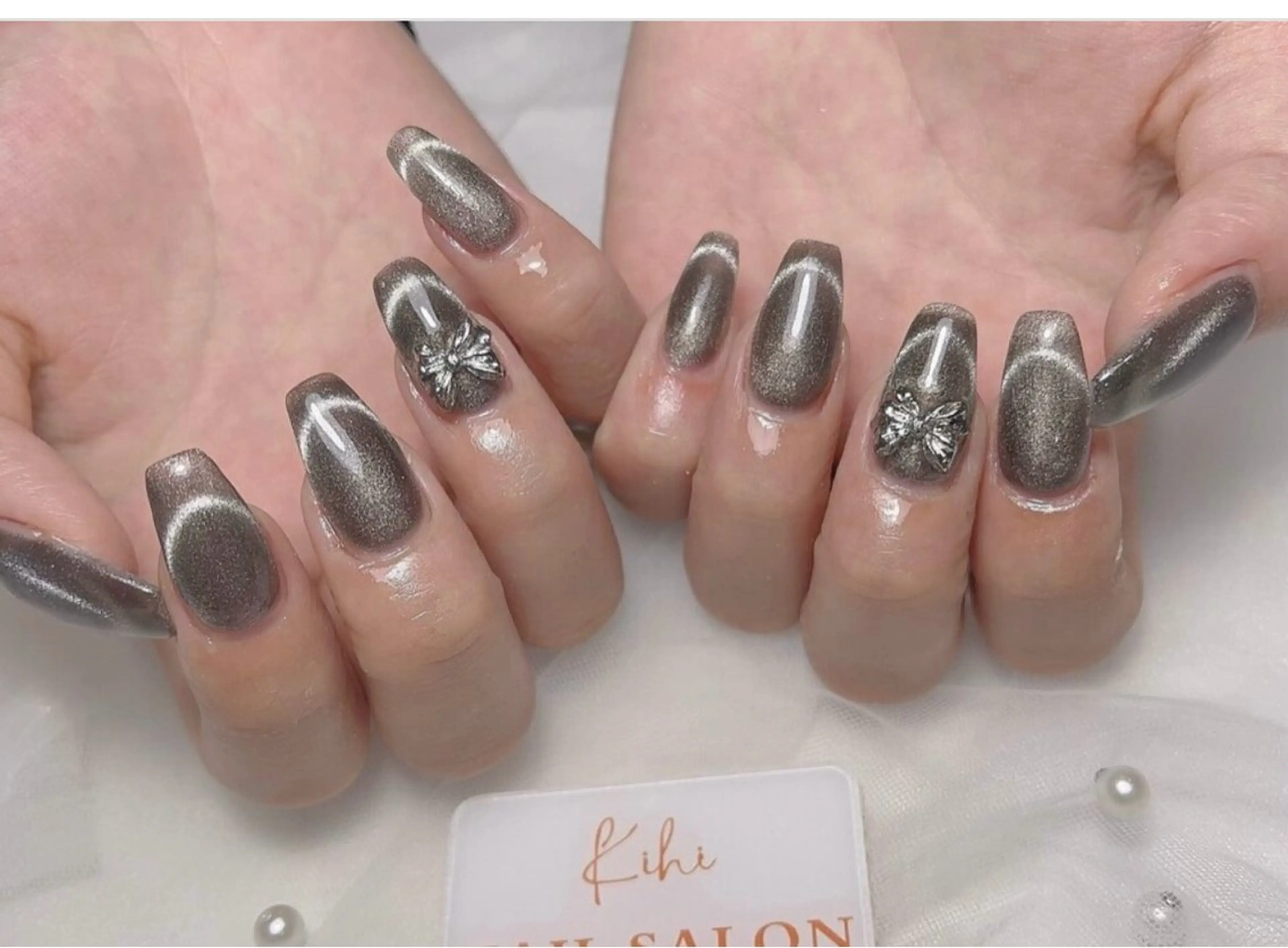 ネイル フレンチネイル マグネットネイル Nail Salon kihi大塚店のネイルデザイン