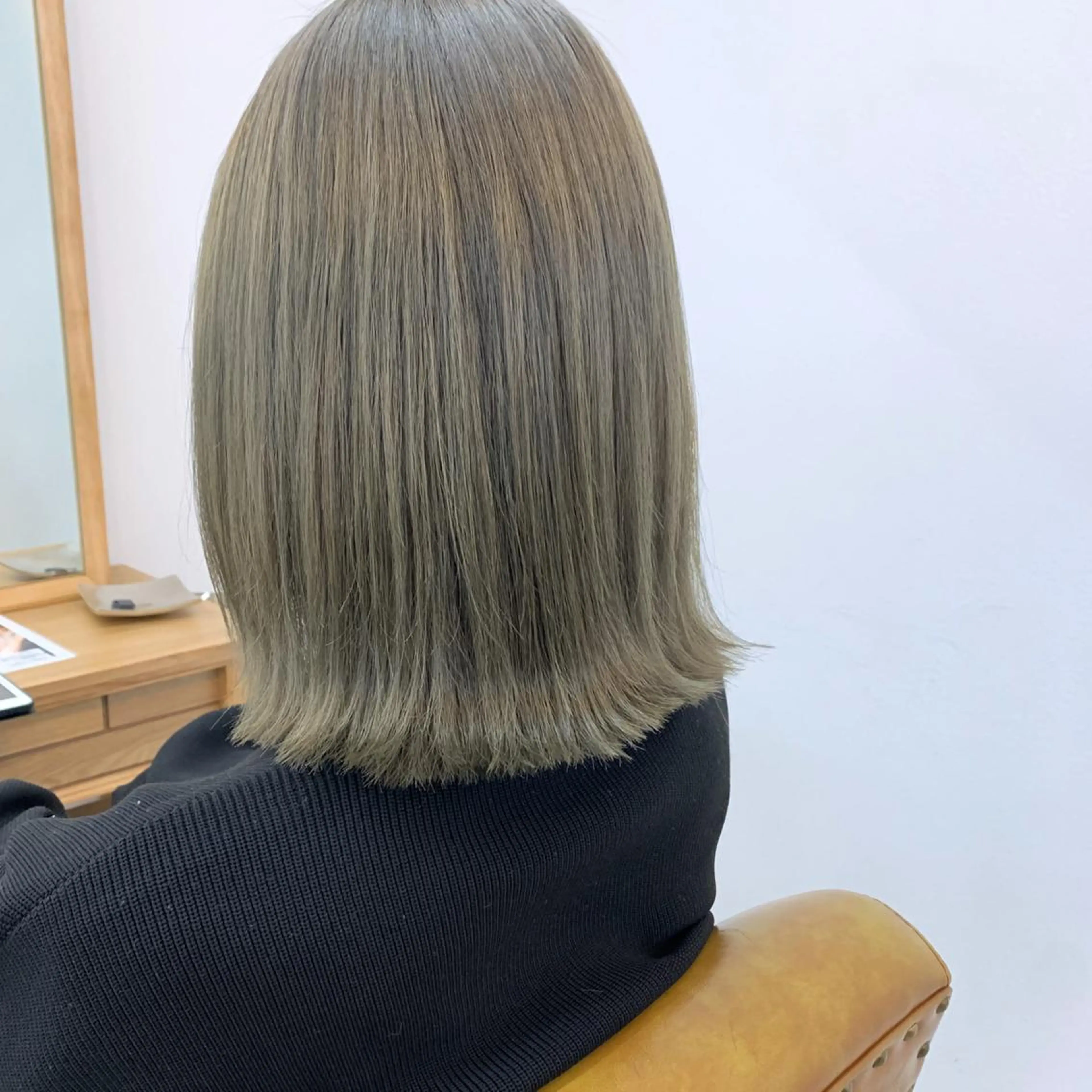 ミディアム カラー オリーブカラー cirrus🕊 韓国ヘア♡山縣あかりのヘアスタイル