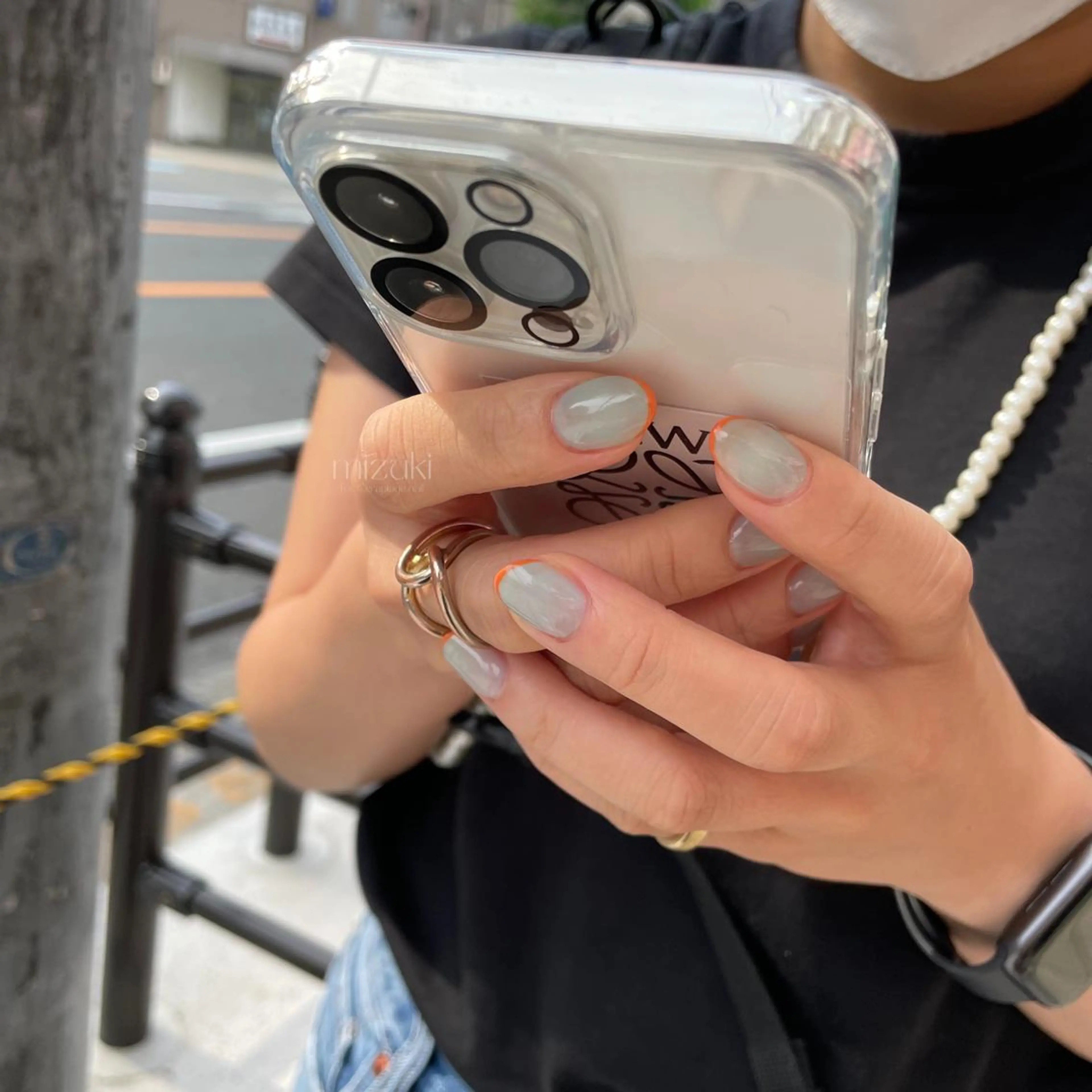 ネイル フレンチネイル cerapiage mizukiのネイルデザイン
