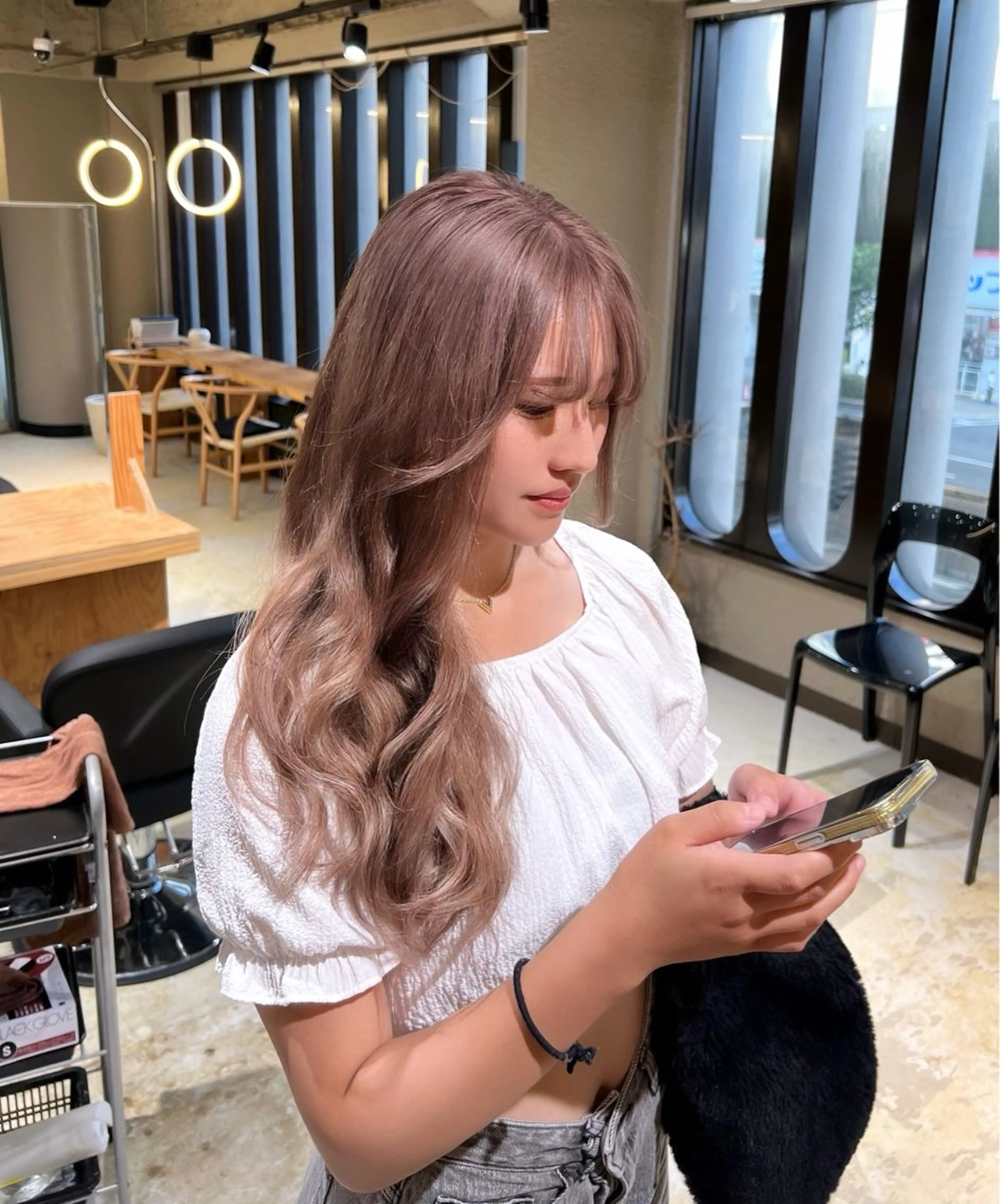 ロング カラー 💖難波レイヤー カット💖ツバサのヘアスタイル