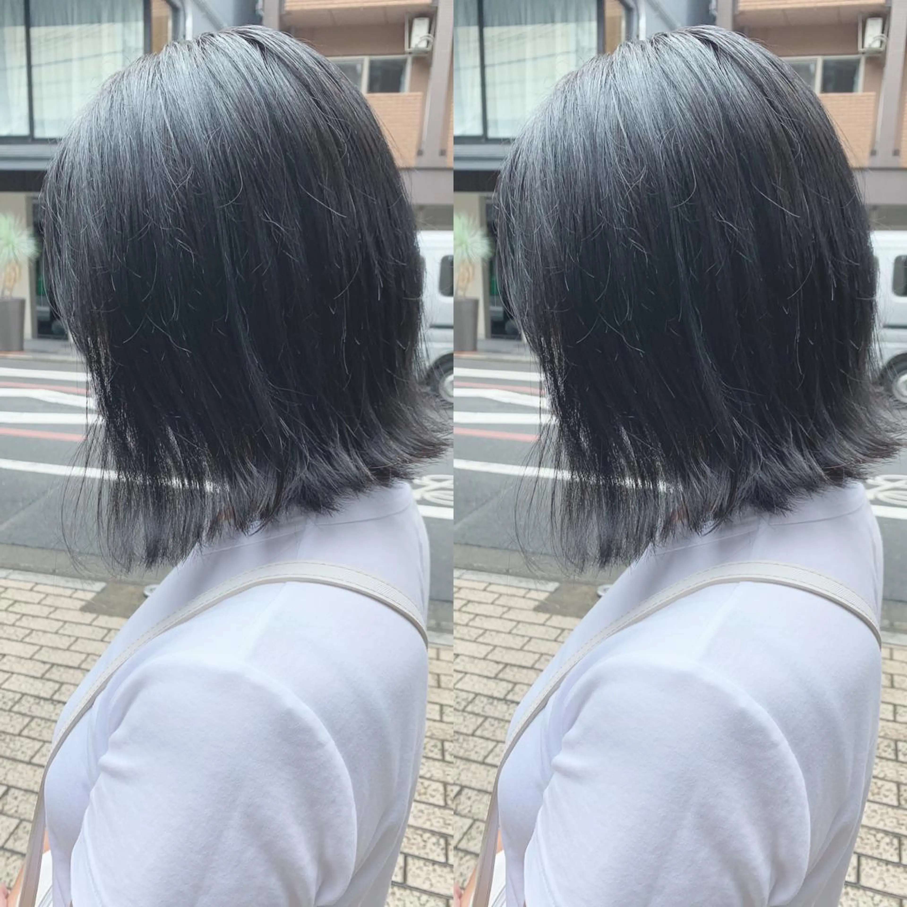 ショート ボブ 外ハネヘア カット ヘアカラー H所属・H (エイチ) 烏丸御池店のヘアスタイル