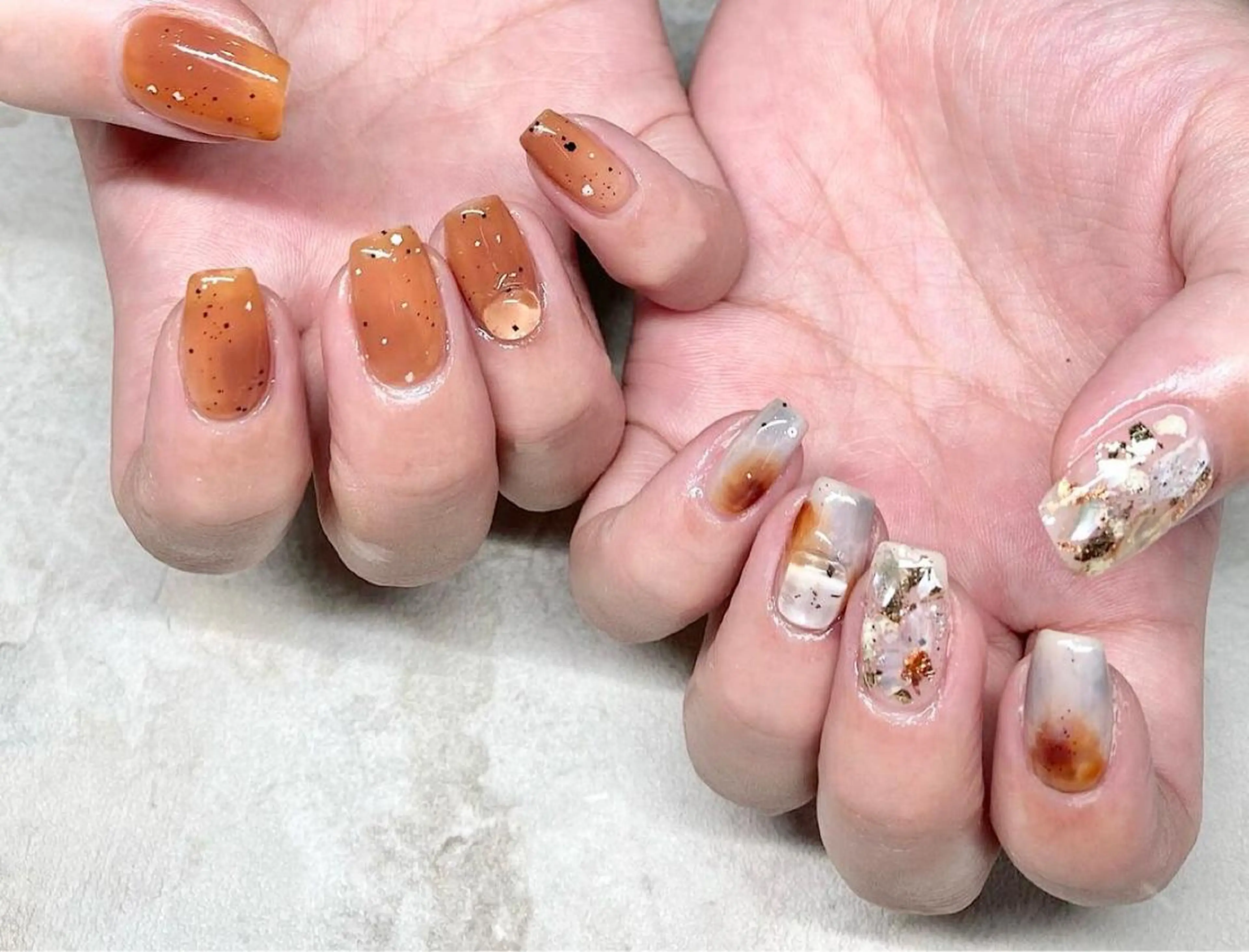 ネイル アートネイル フレンチネイル ジェルネイル マグネットネイル 持ち込み ハンドネイル nailsalon MONICAのネイルデザイン