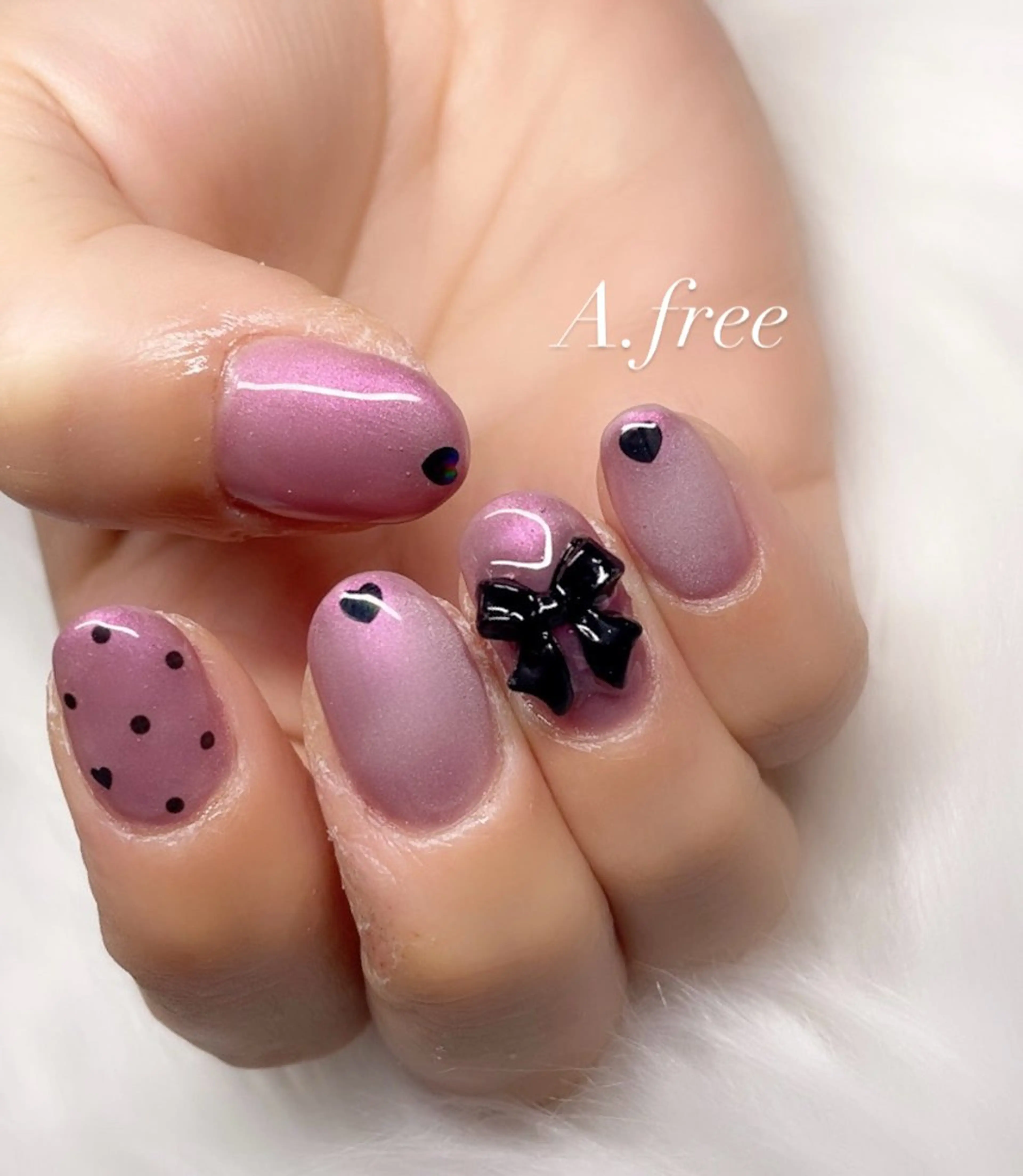 ネイル ハンドネイル A.free✧*｡ アレルギー対応✧*｡のネイルデザイン