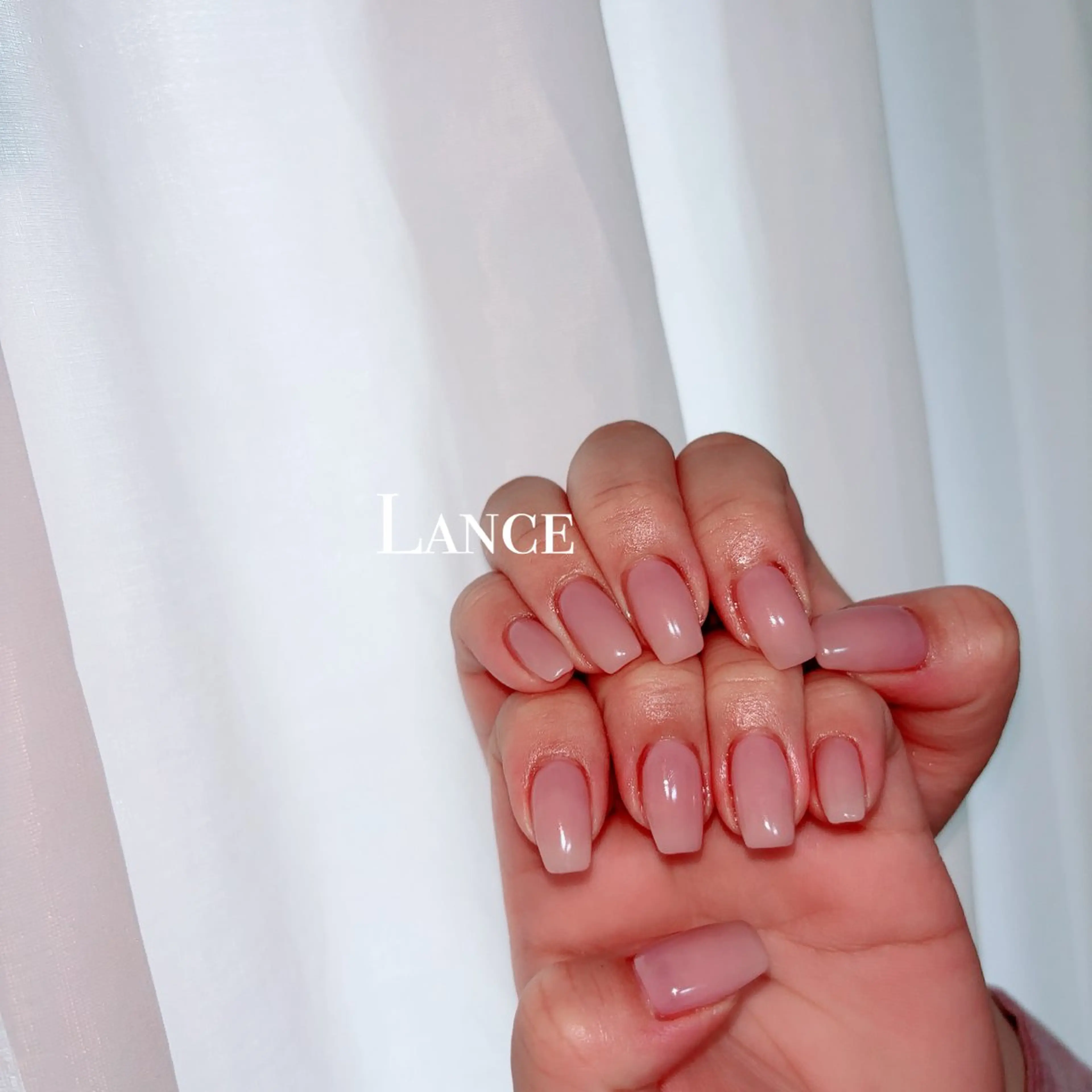 ネイル キラキラネイル 韓国ネイル 春ネイル ワンホンネイル 冬ネイル Lance nailのネイルデザイン