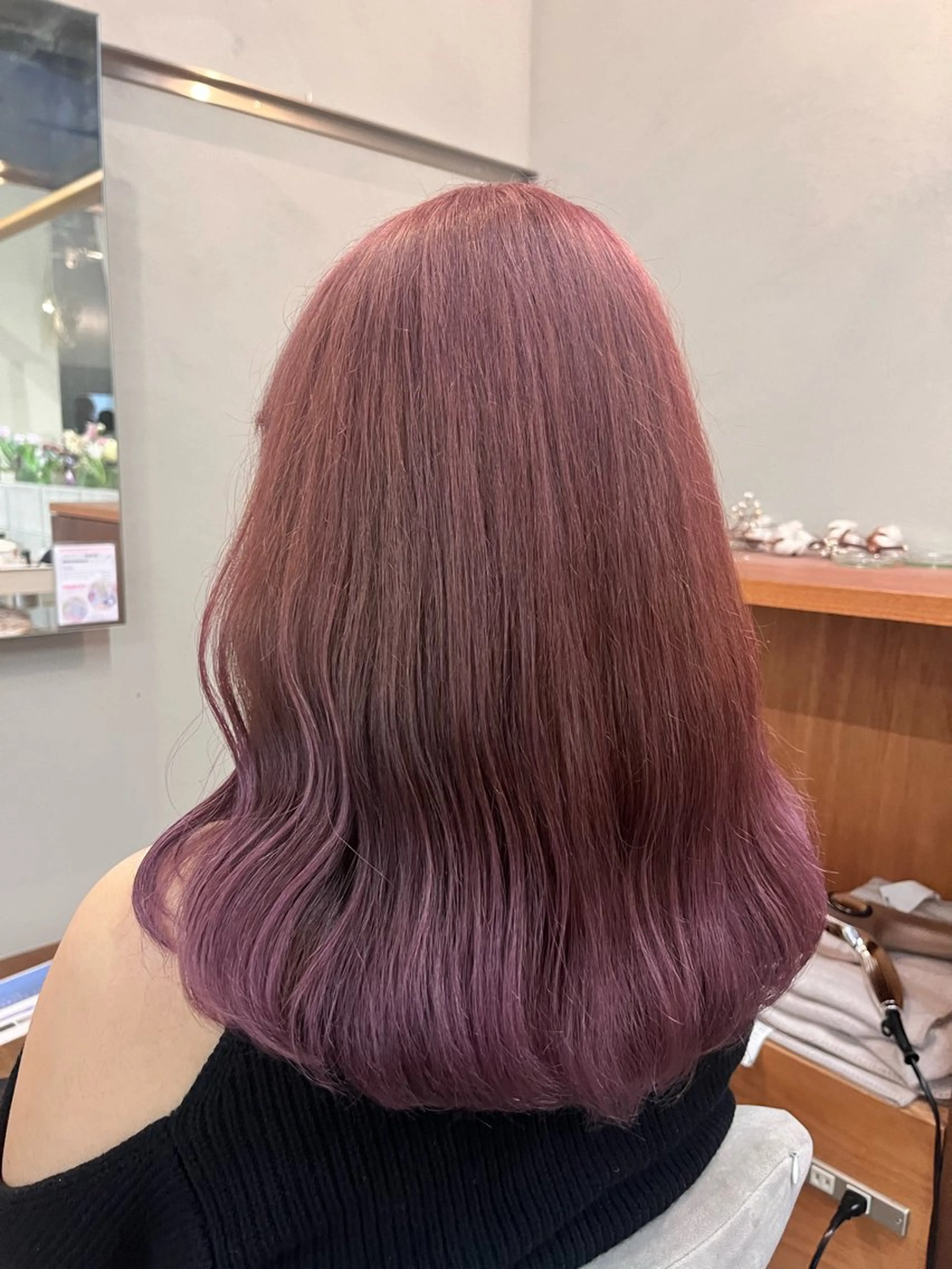 セミロング カラー 暖色カラー／ ヘアセット🌛櫻井舞のヘアスタイル
