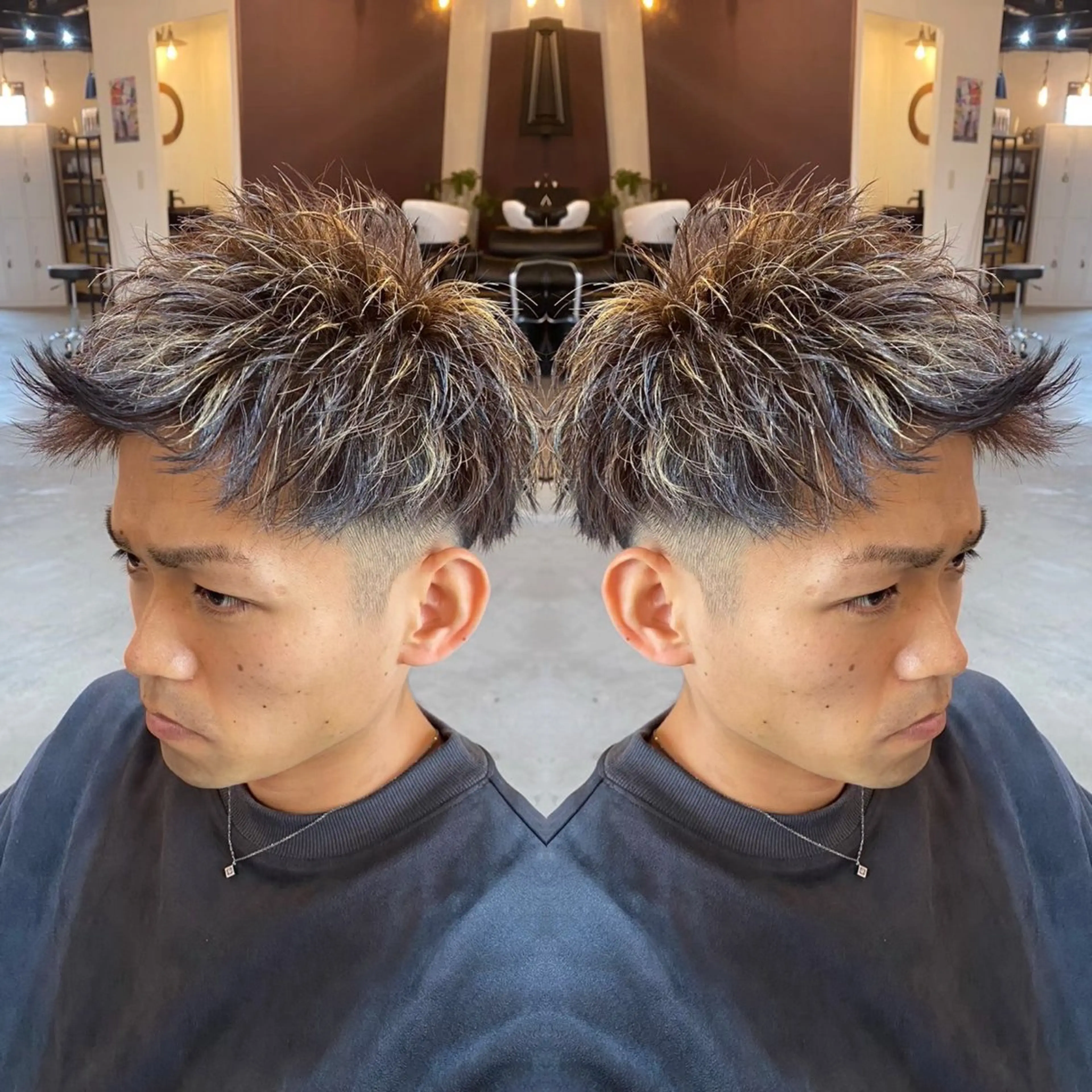ショート メンズ ショート/スパイキー /メンズパーマ/結希のヘアスタイル
