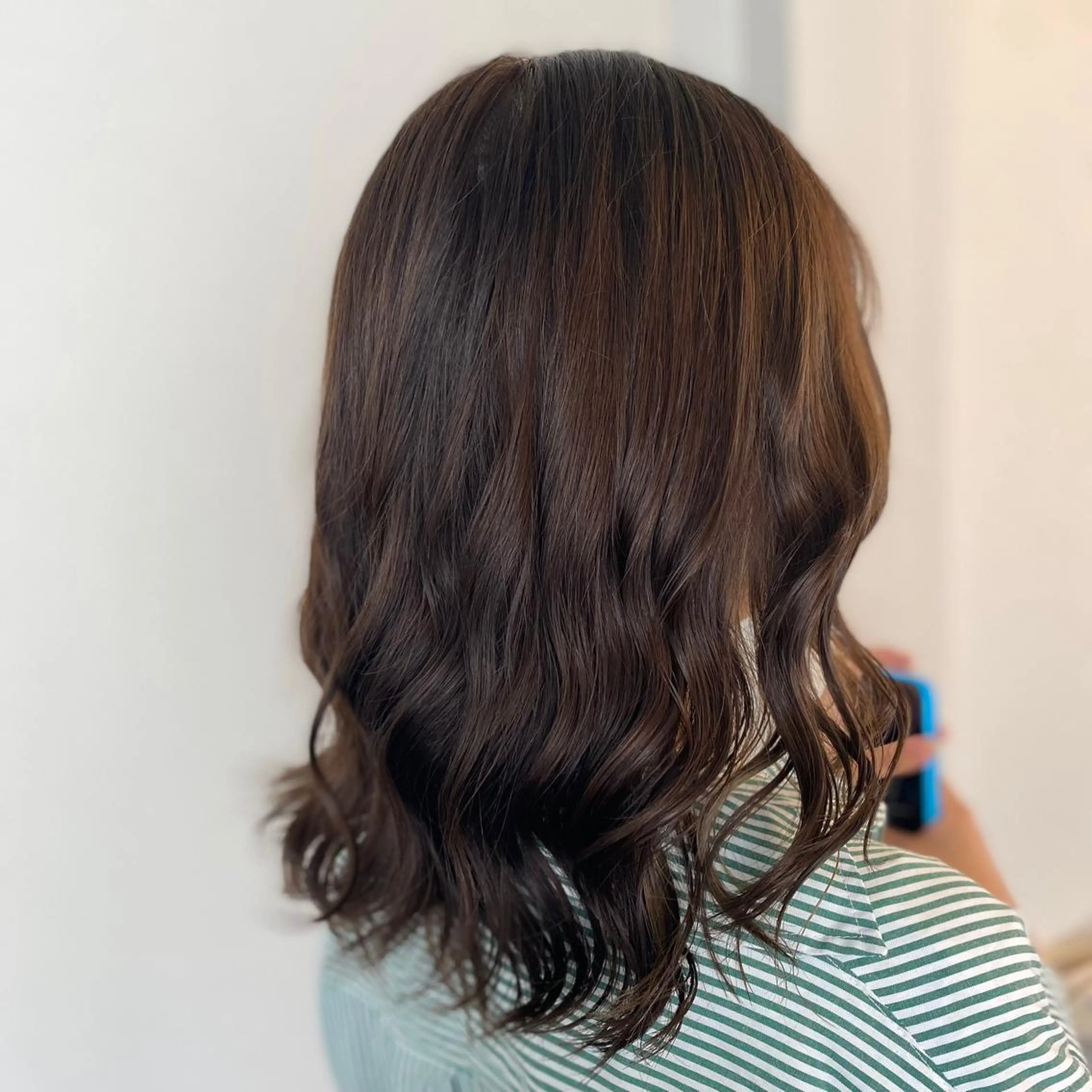 ミディアム カラー ヘアアレンジ カット ヘアカラー トリートメント DANY🦋名駅✂︎ 艶髪/透明感カラーのヘアスタイル