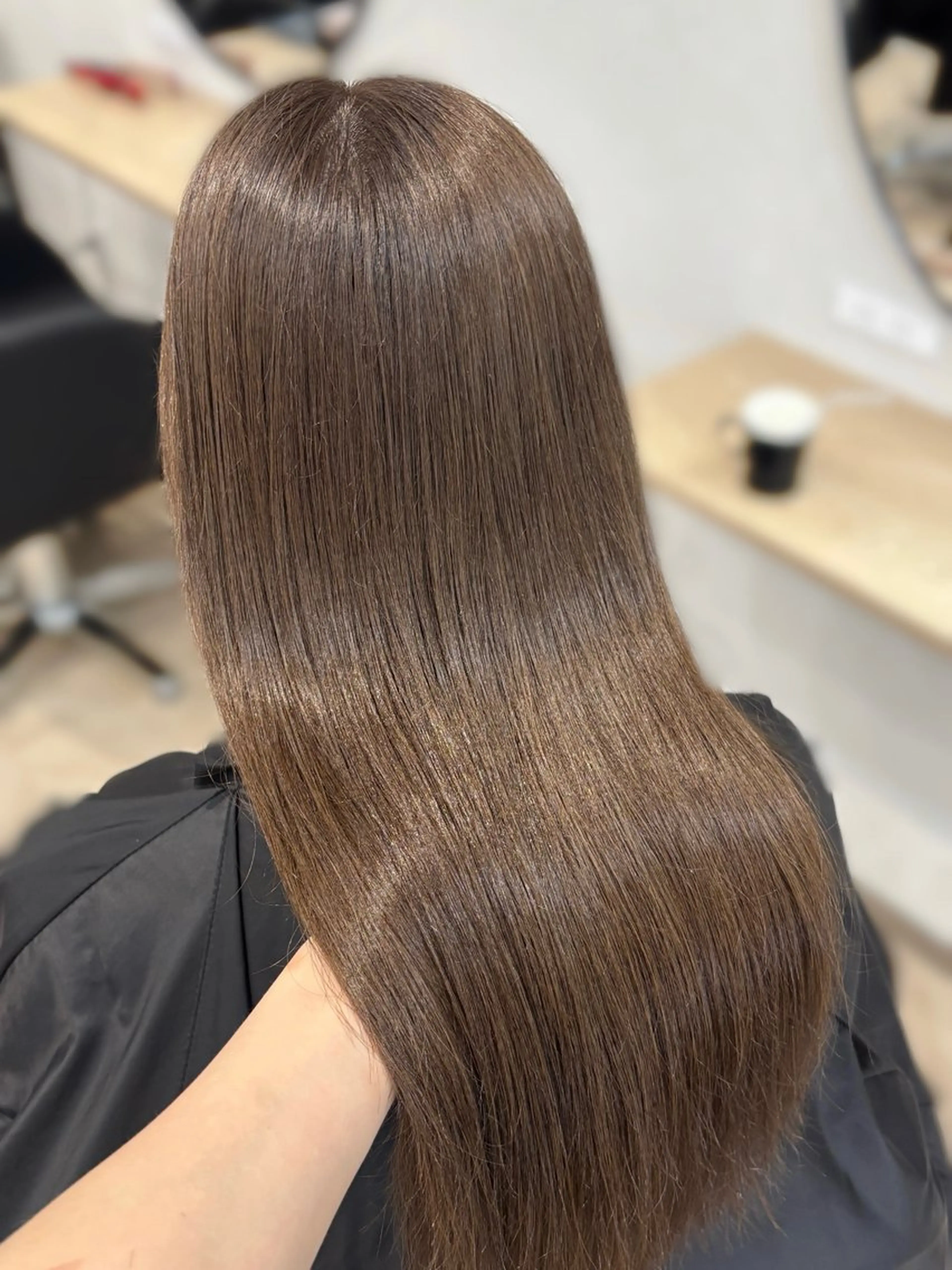 ロング カラー ブリーチ ケアカラー ヘアカラー トリートメント CHAINON×FeM#所属・名駅/sHiHo/透 明感カラー✨🎀/のヘアスタイル