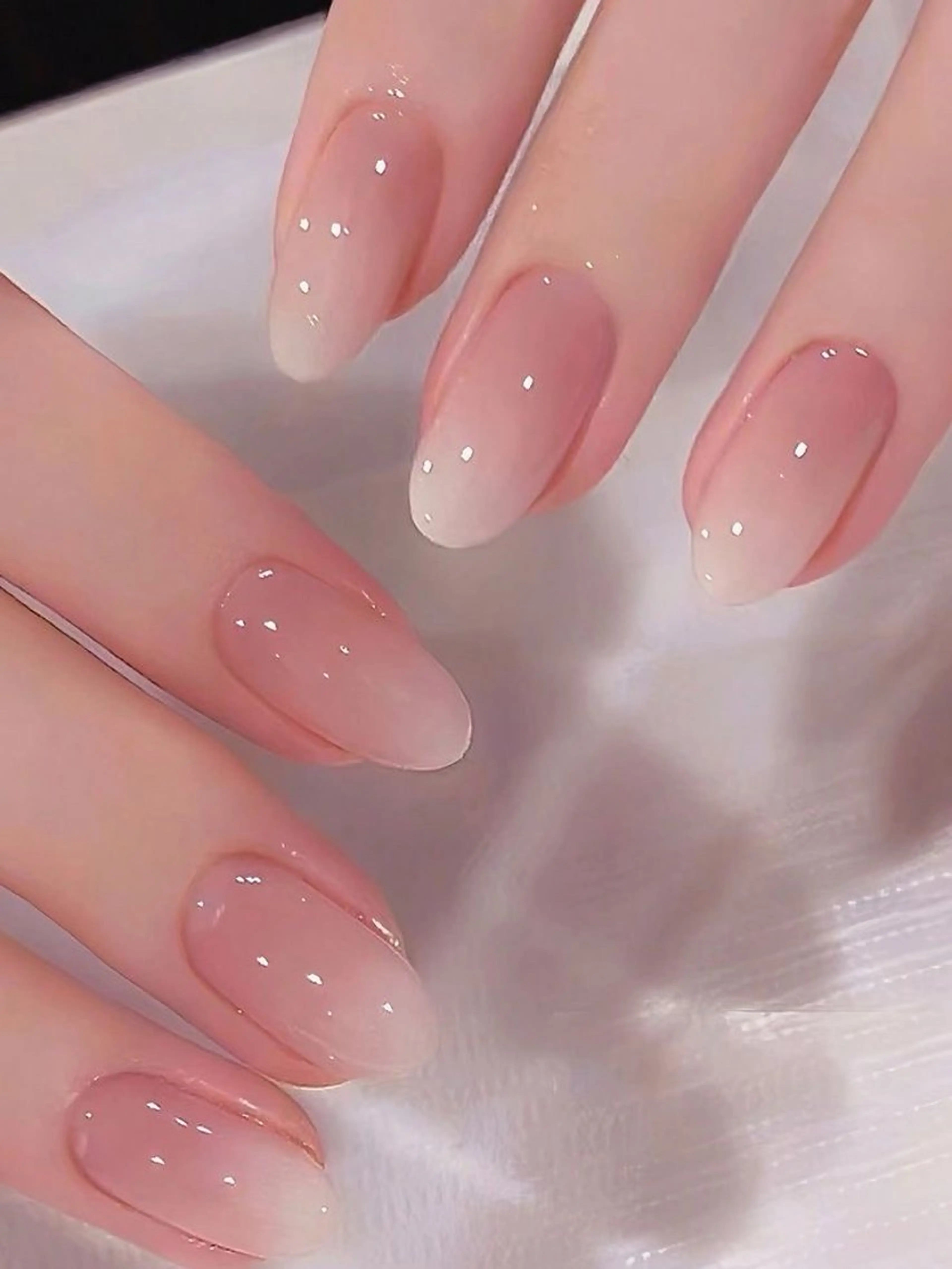 ネイル 長さ出し フレンチネイル グラデーション 卒業式 マグネットネイル ハンドネイル ハンドケア MIHANA NAILのネイルデザイン